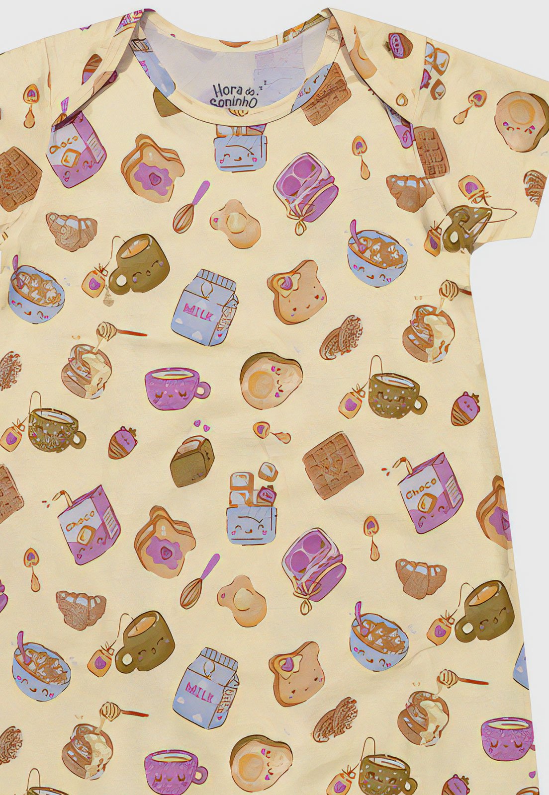 Vista 3 Pijama Elian Longo Full Print azul Elian azul