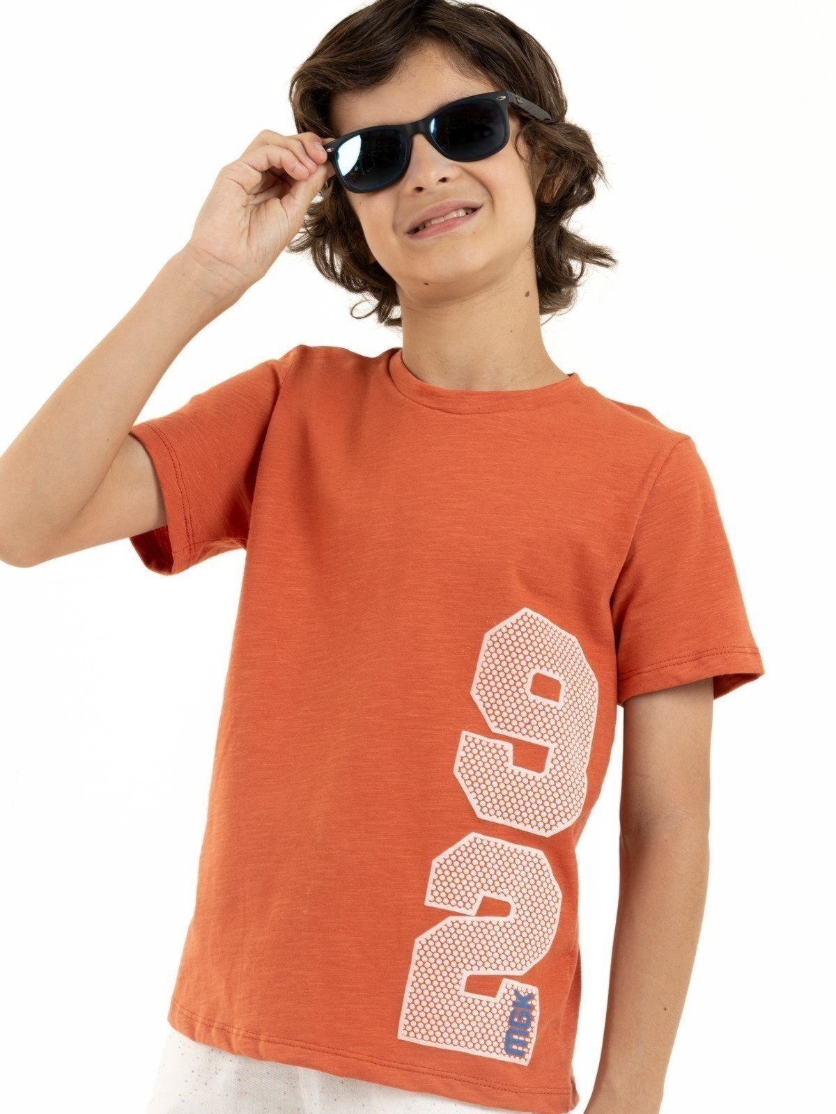 Vista 2 Infantil - Camiseta Menino em Algodão - Astro 92 Magicamente Kids laranja Magicamente Kids laranja