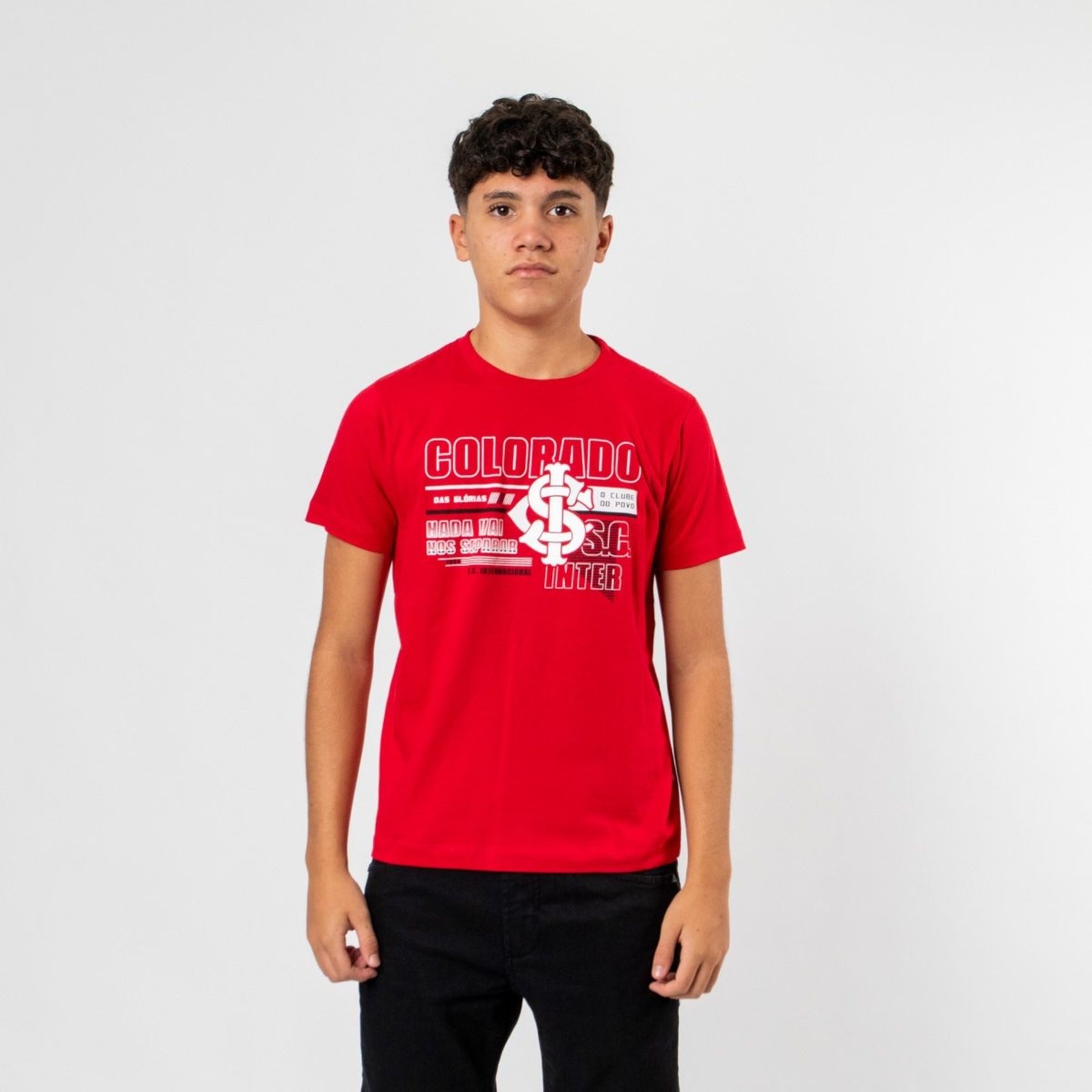 Camiseta Juvenil Clássica Internacional Oficial Colorado Surf Center Vermelho