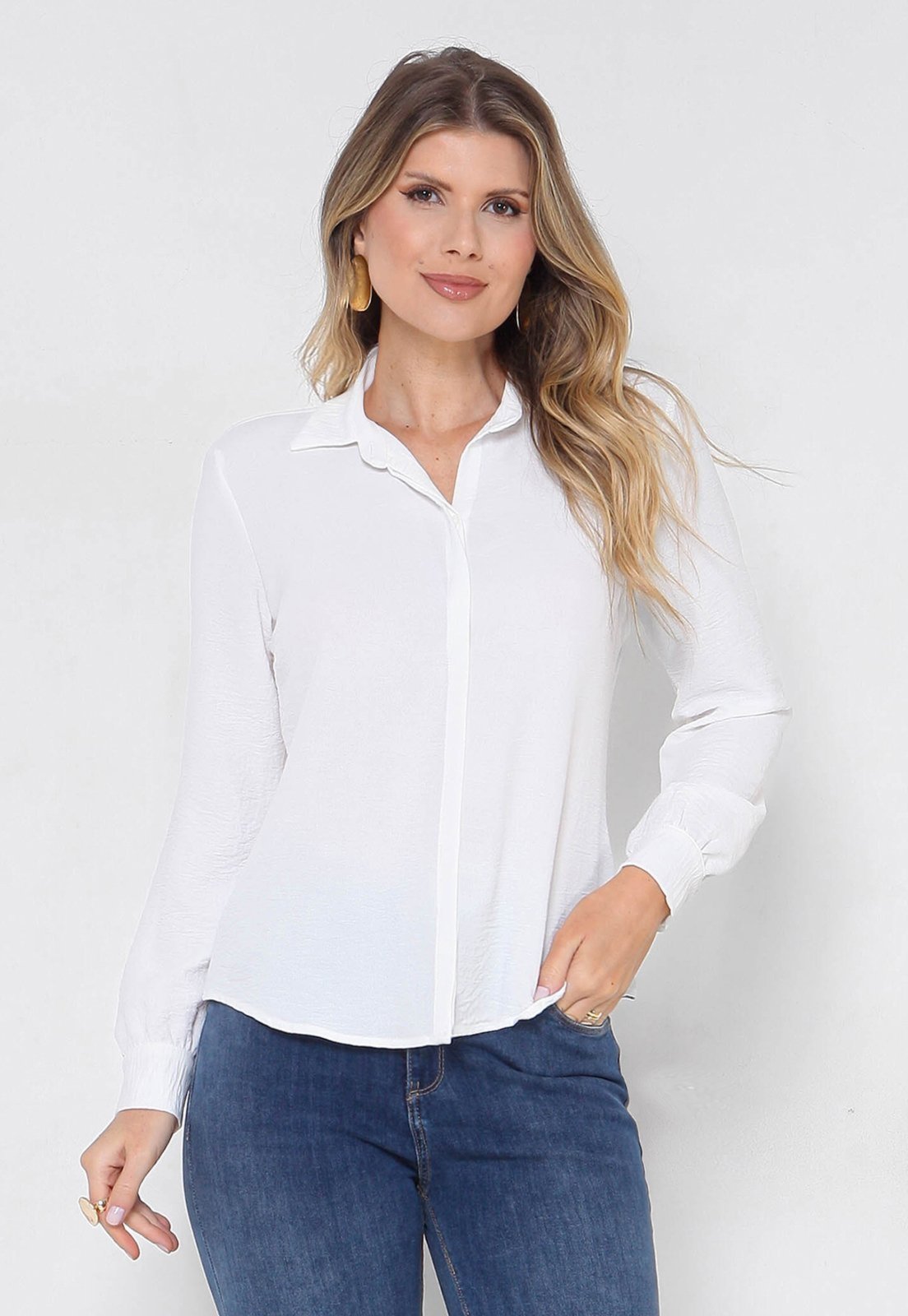 Camisa Intens Manga Longa Air Branco