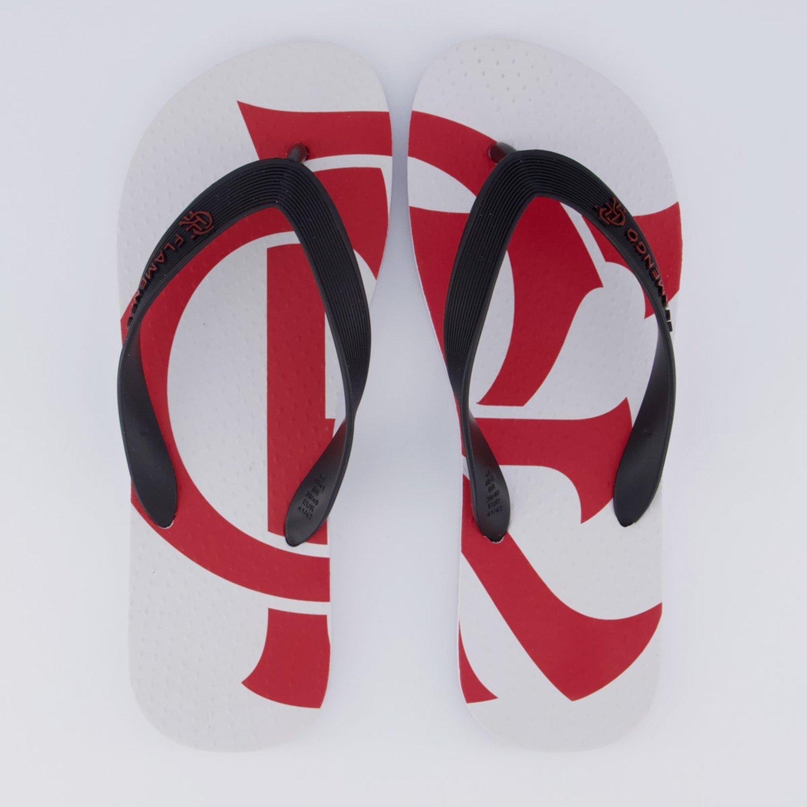 Infantil – Chinelo Flamengo Basic 2 Branco e Preto