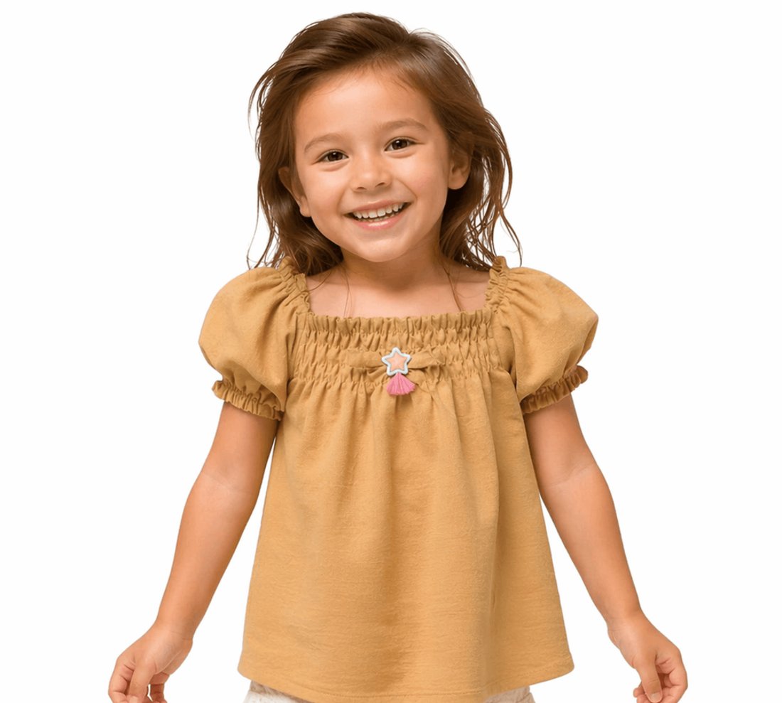 Infantil - Bata Menina Castelo das Índias Alphabeto Bege