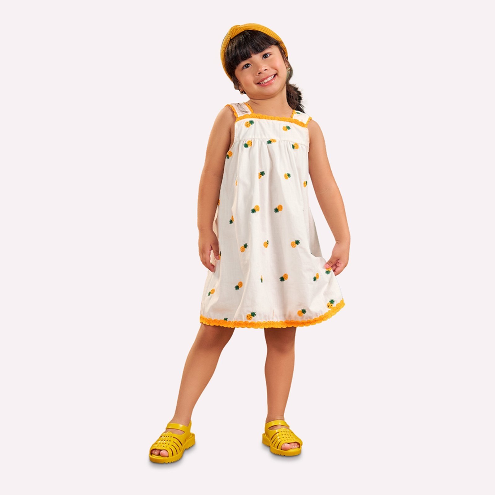 Infantil – Vestido Menina Abacaxi Nanai