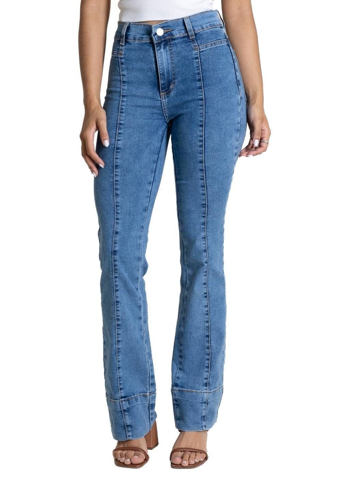 Calça Jeans Sawary Boot Cut - 284131 AZUL - Azul - Sawary