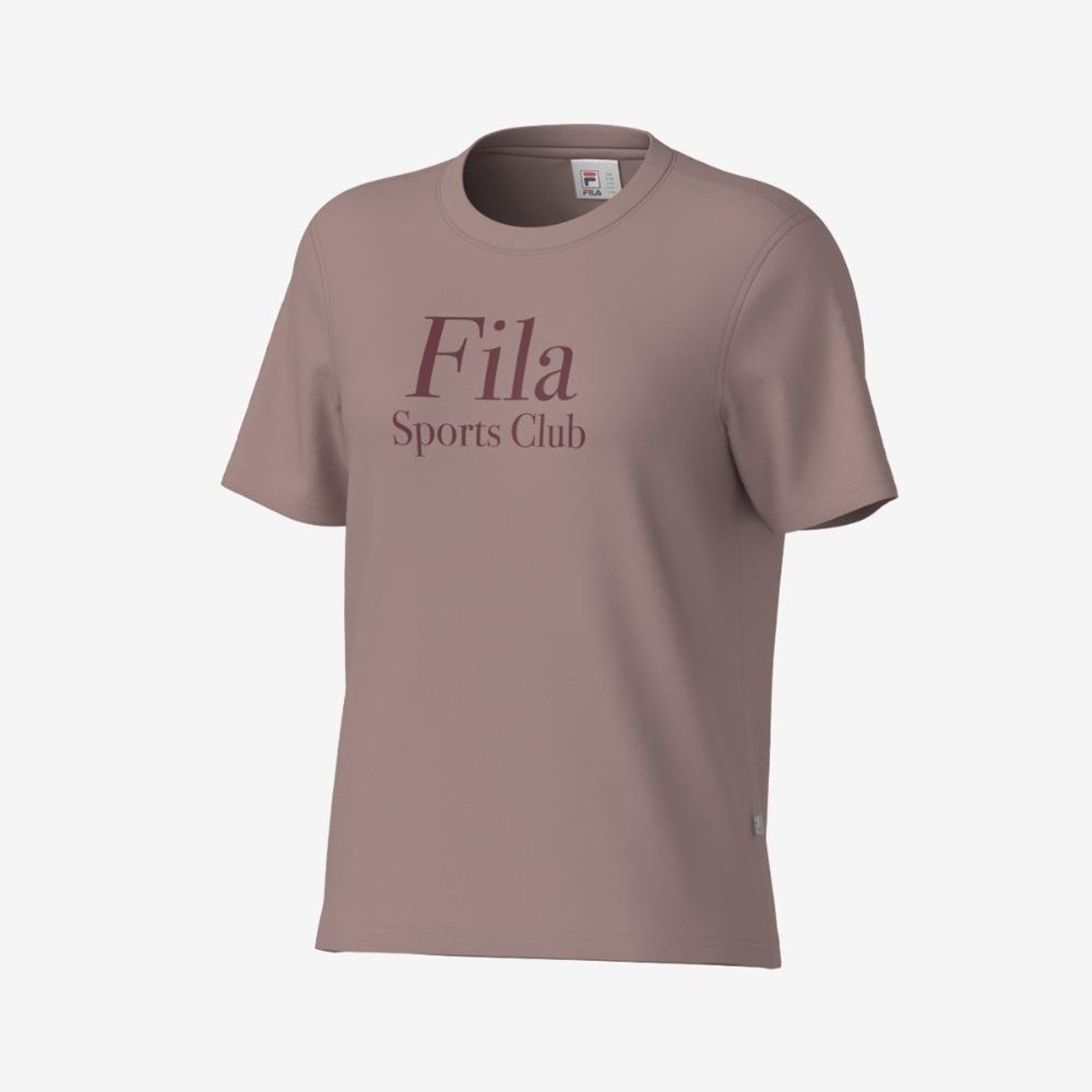 Camiseta Fila Regular Sports Club Graphic Feminina Rosa
