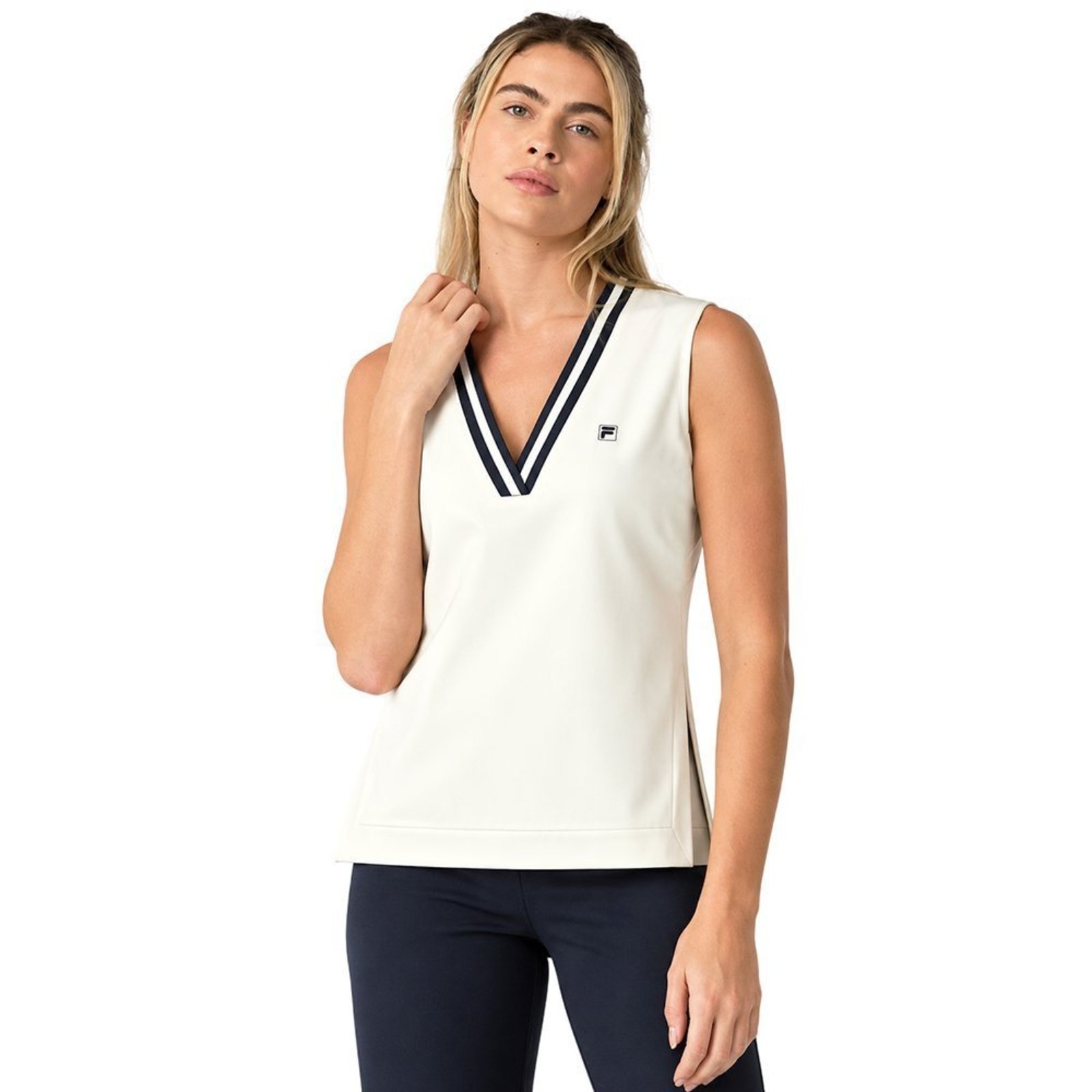Colete Fila V-Neck Foamtouch Off Feminino Fila Branco