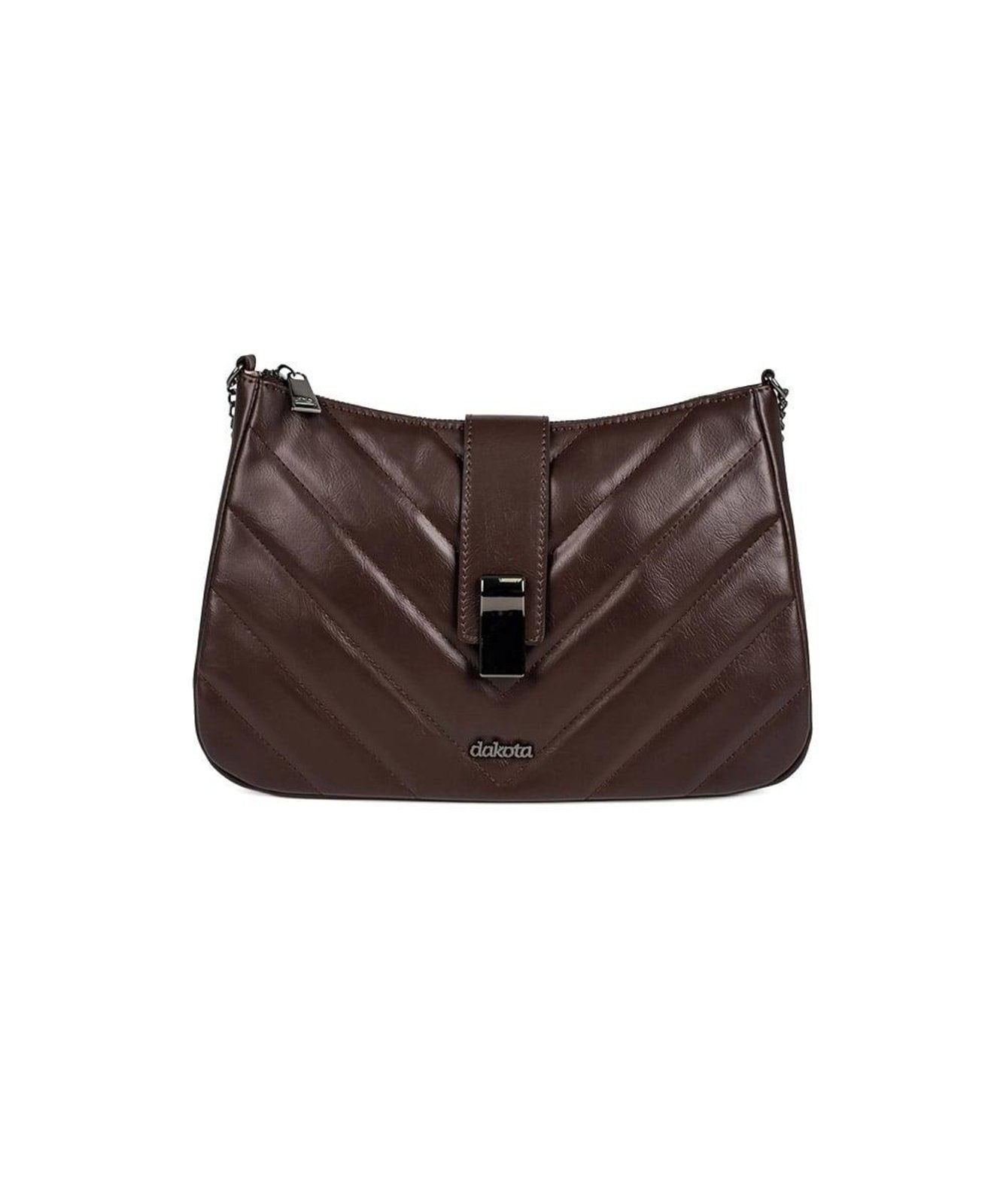 Bolsa Transversal Dakota Tiracolo Marrom Incolor