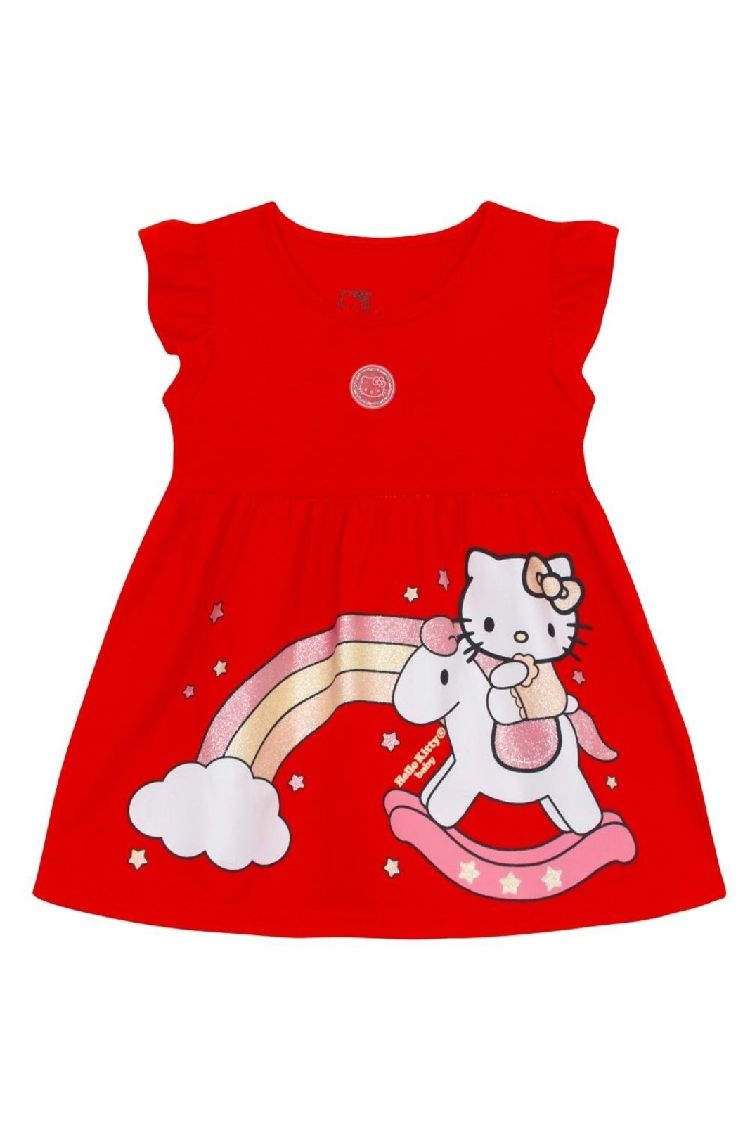 Infantil - Vestido baby menina em meia malha Brandili