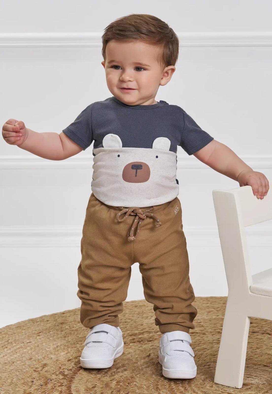 Infantil - Conjunto Body Estampado Menino LucBoo G Unico