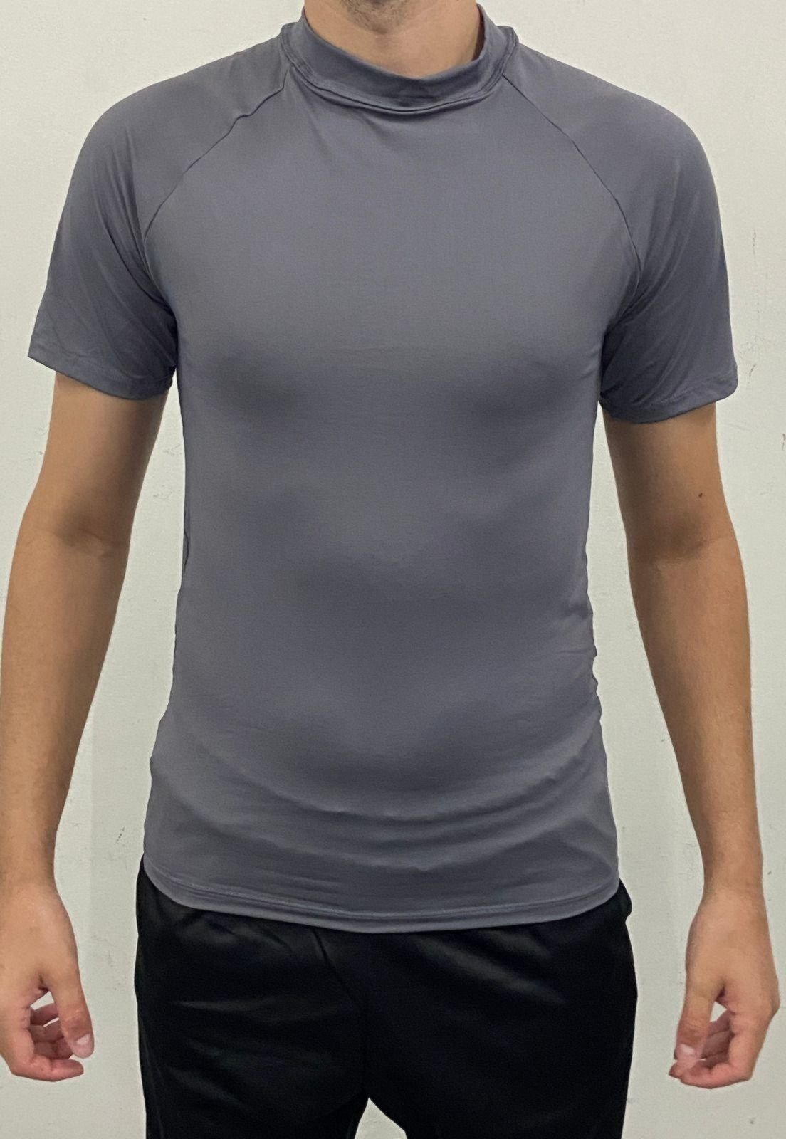 Blusa Térmica Serra e Mar Modas Segunda Pele Manga Curta Cinza