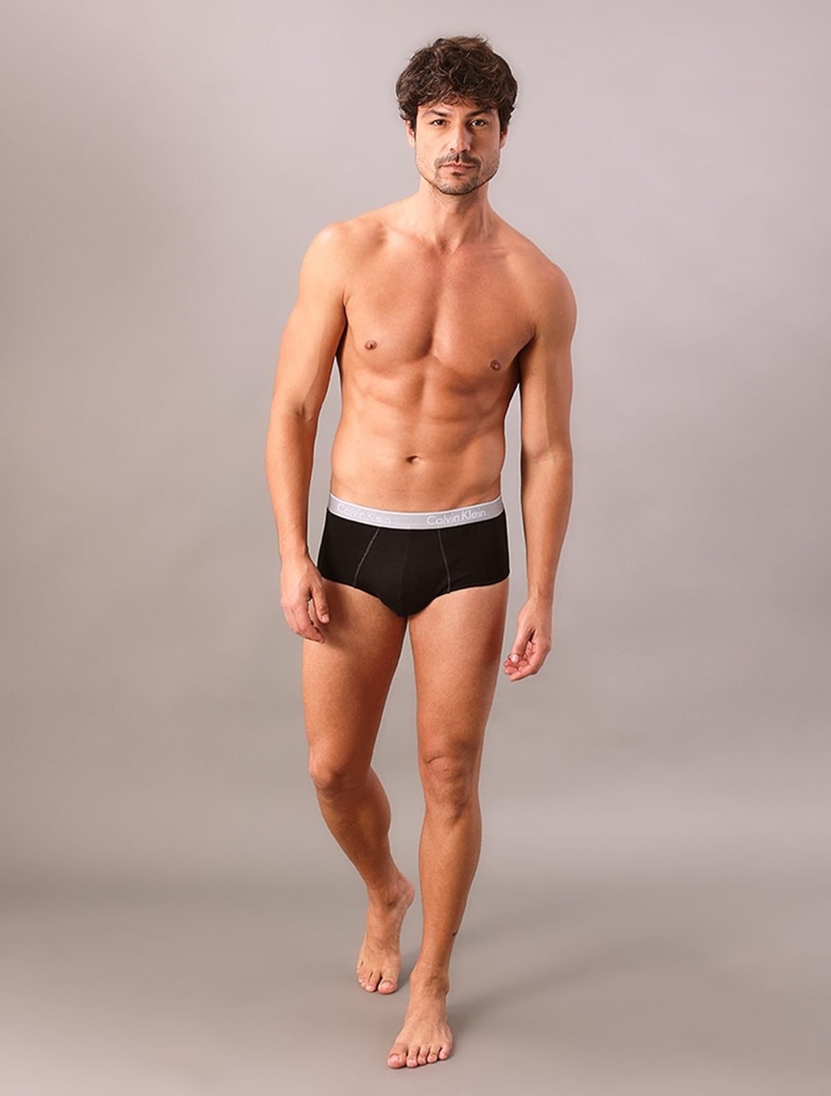 Kit 2 Underwear Brief de Algodão Clássica Cuecas Calvin Klein - Preto Calvin Klein Underwear