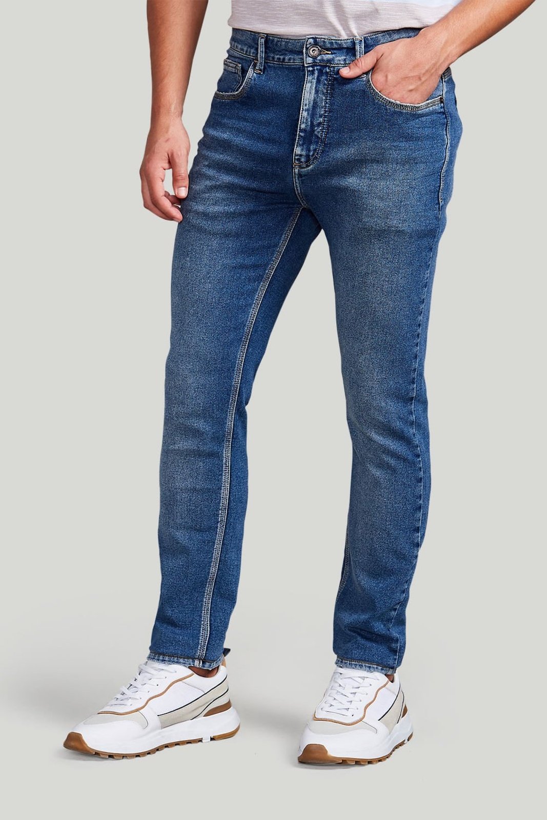 HIGHSTIL Calça Jeans Skinny – Lavagem Média