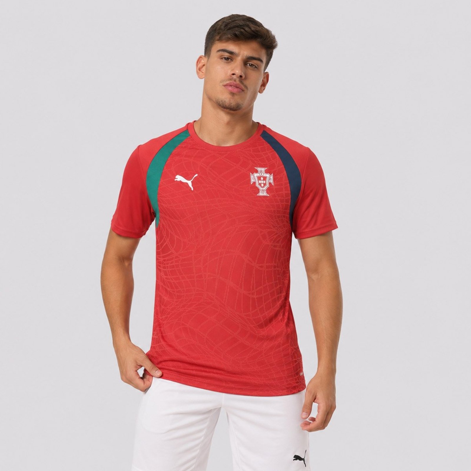 Camisa Puma Portugal Treino 2026 Vermelha