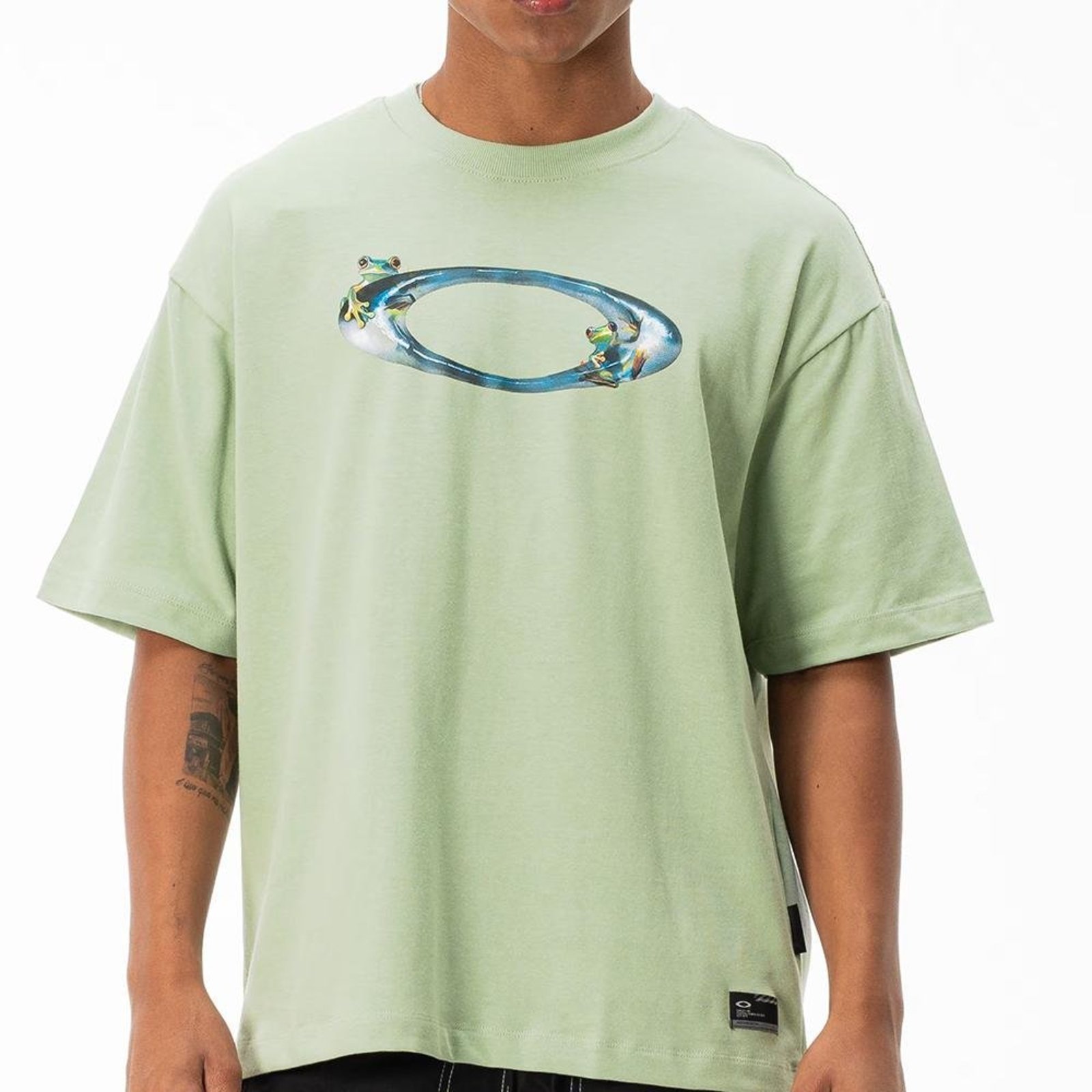 Camiseta Oakley Jupiter Adventure WT26 Masculina Eucalyptus