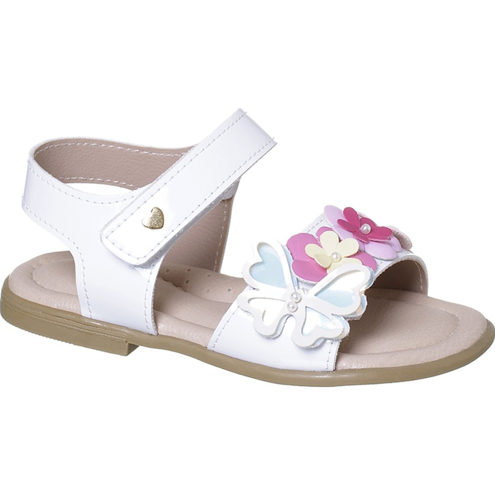Infantil – Sandália Ortopasso Flowers Eco Menina Florzinha Borboleta Fashion Moda