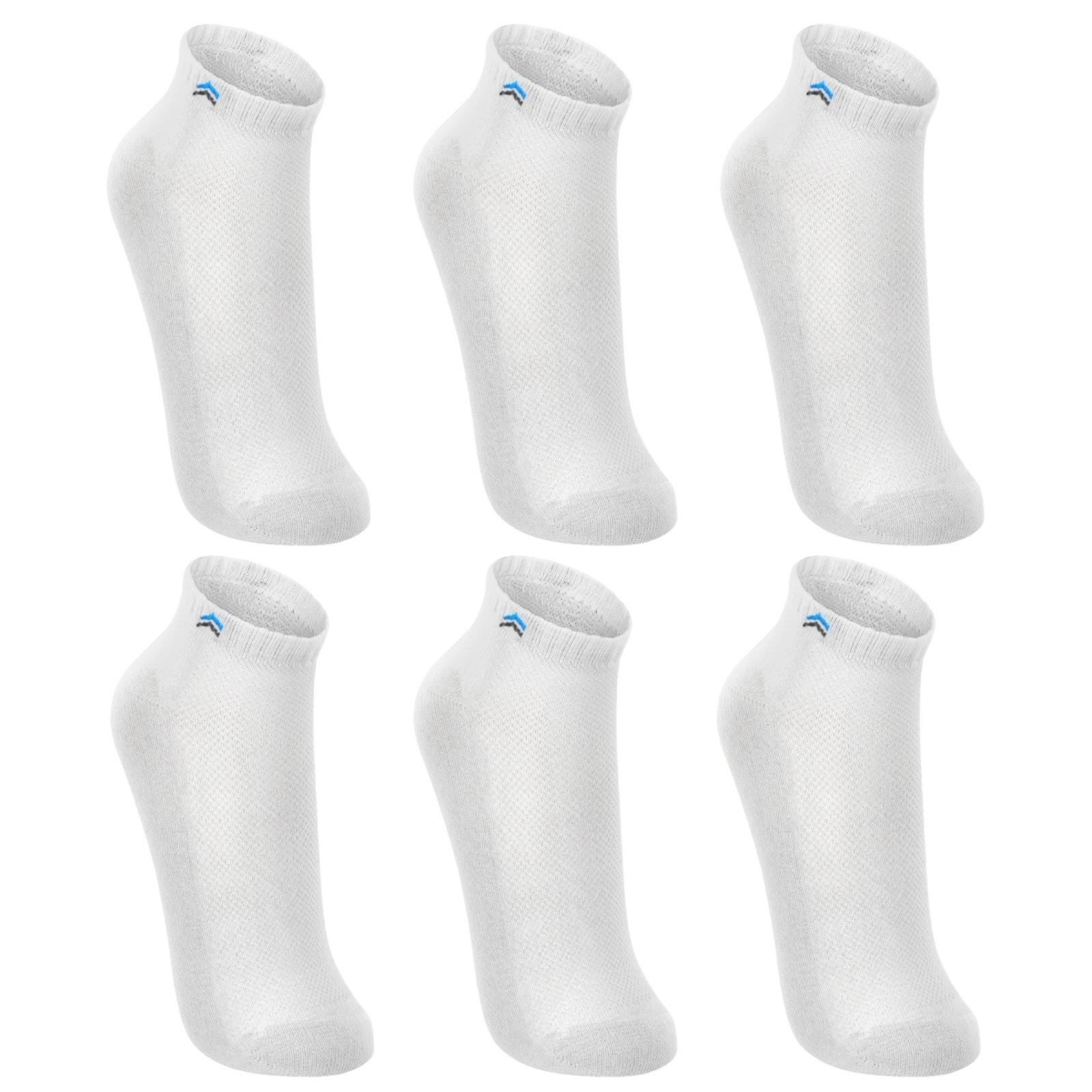 Kit 6 Pares de Meias Up 3225 Cano Curto Algodão – Branco