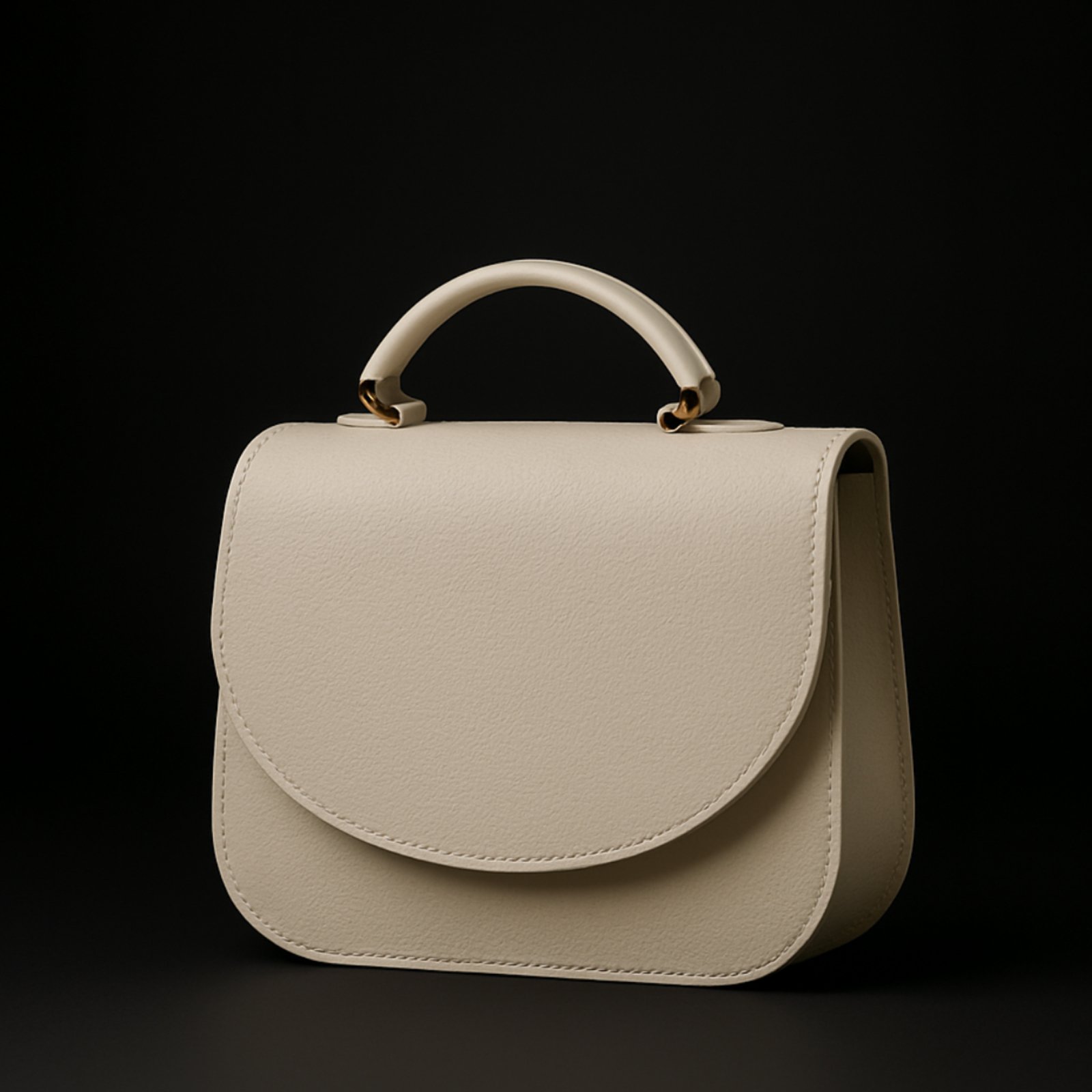 Bolsa Feminina Pequena Transversal Mini Bag De Tampa Marfim Star Shop