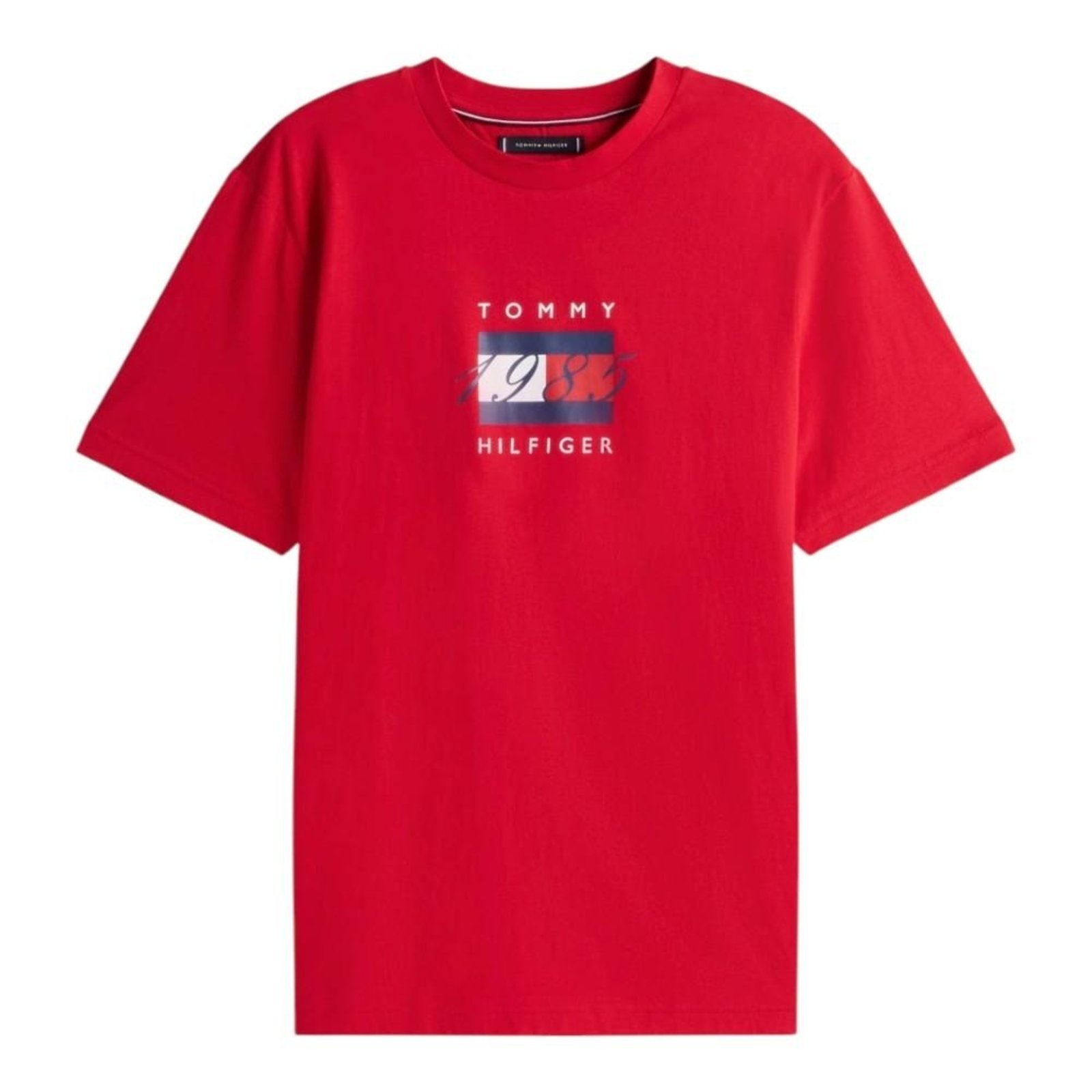 Vista 2 Camiseta Tommy Hilfiger Linear Flag Graphic Tee preto Tommy Hilfiger preto