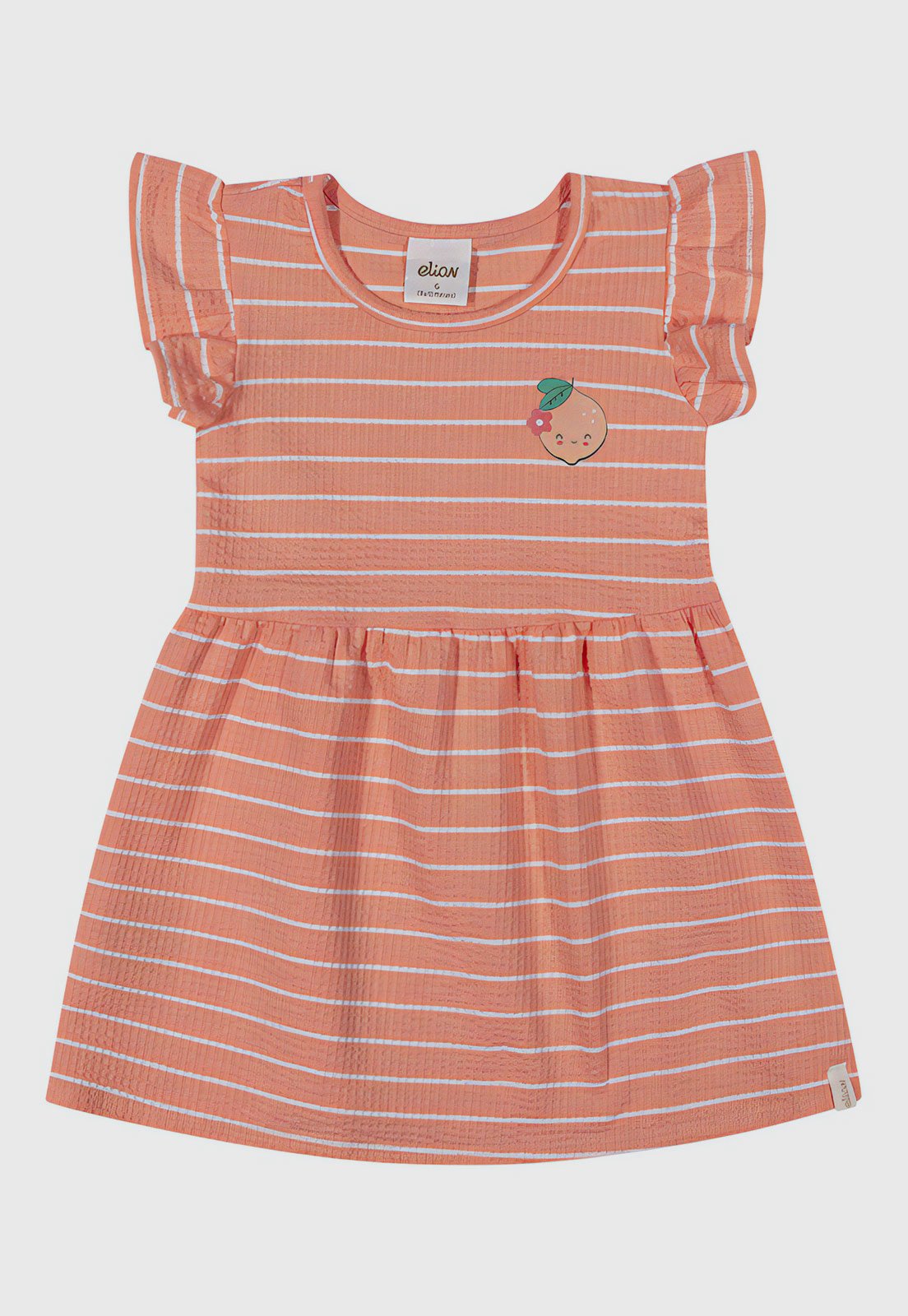 Vista 2 Vestido Elian Listrado Elian coral