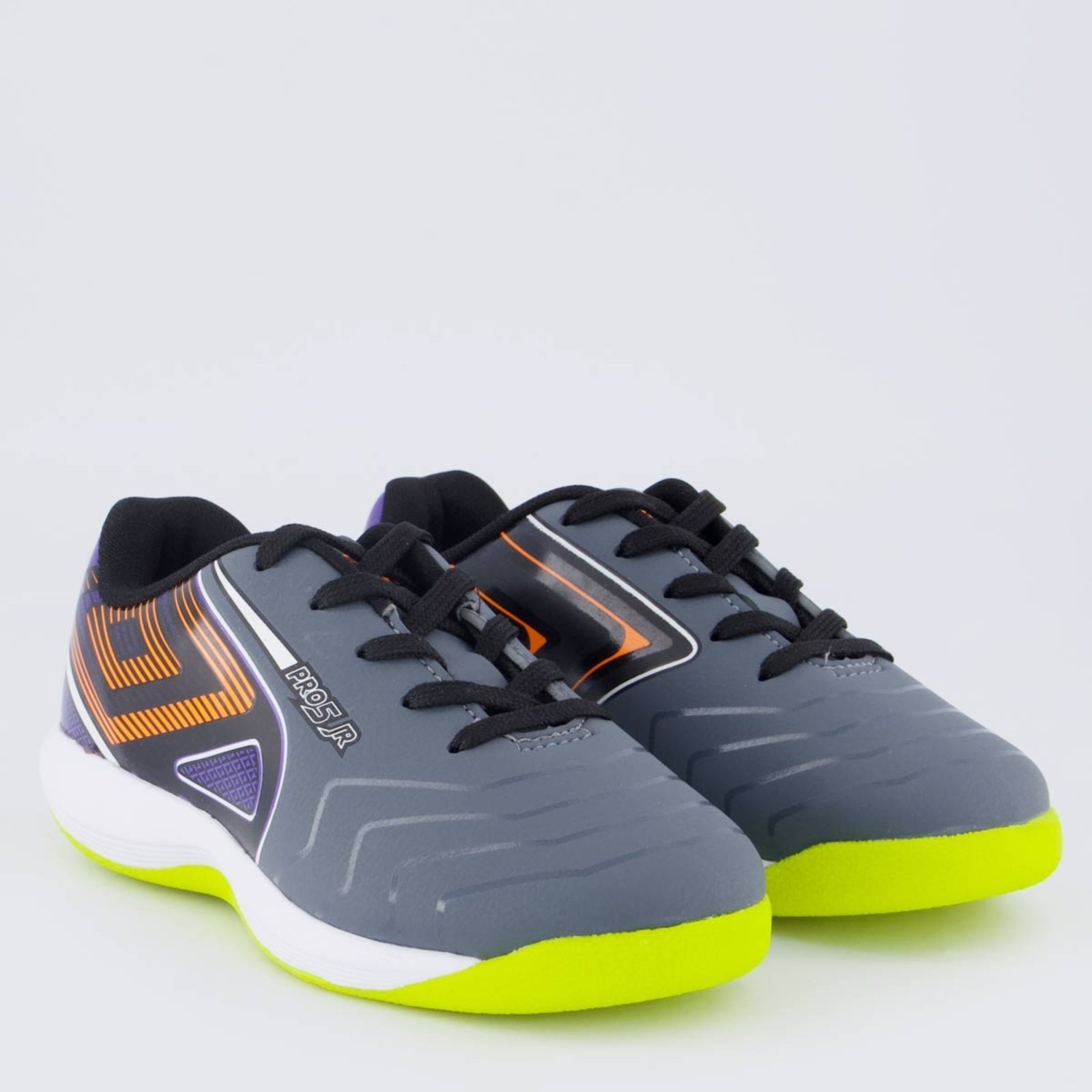 Vista 3 Chuteira Umbro Pro 5 Futsal Juvenil Escuro cinza Umbro cinza