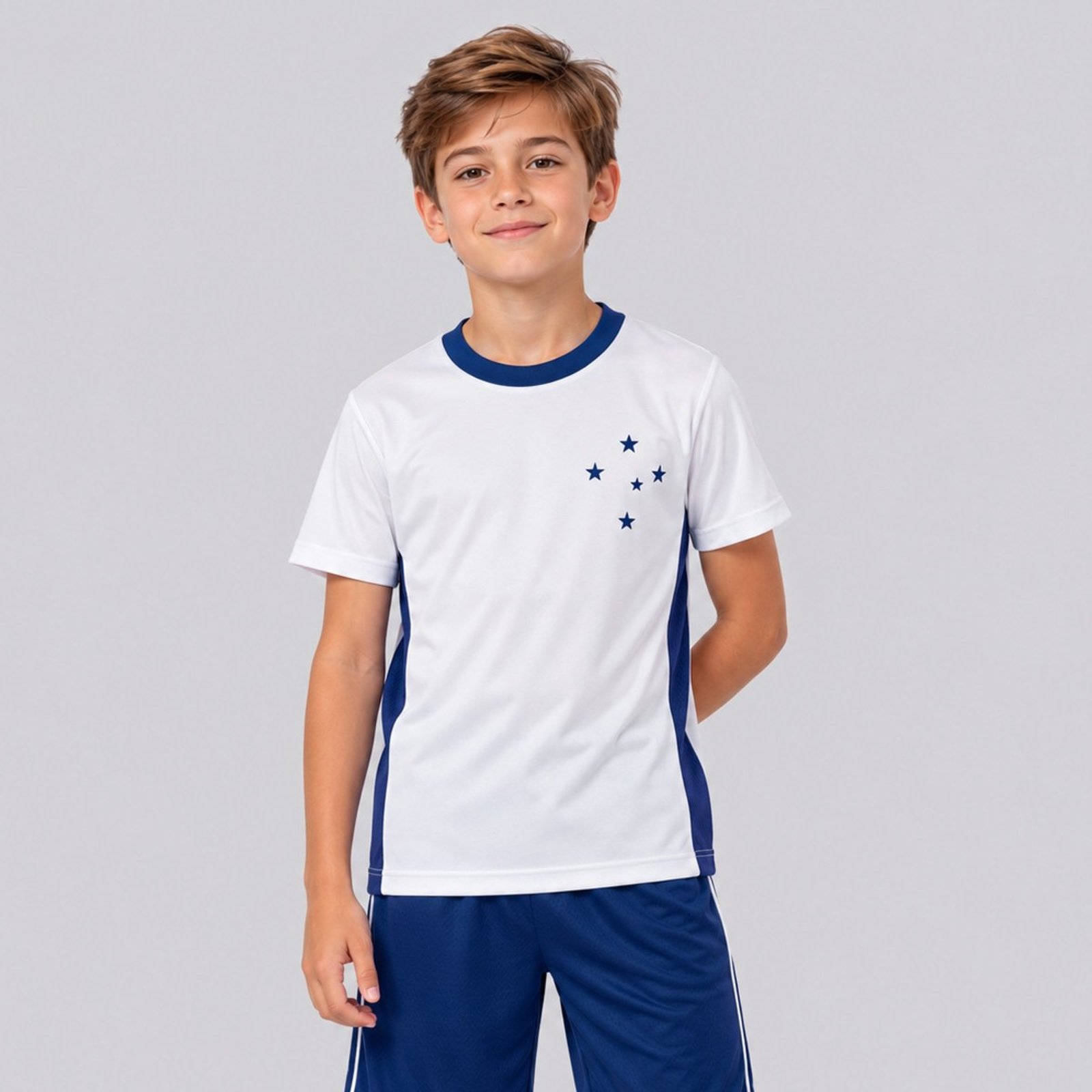 Camisa Cruzeiro Liso Branca