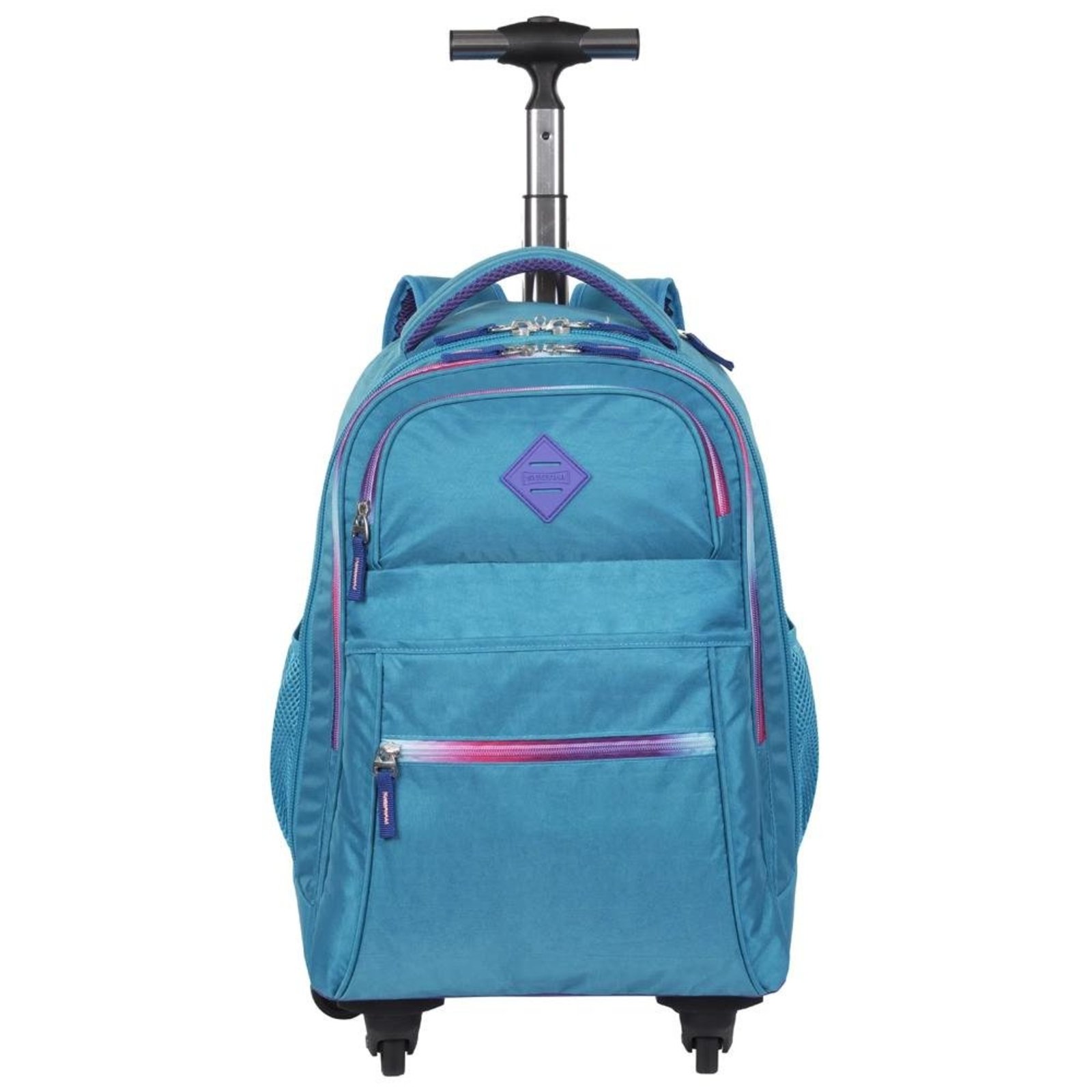 Infantil - Mochila Sestini Com Rodinhas 4 Rodas Rolling Azul Caribe