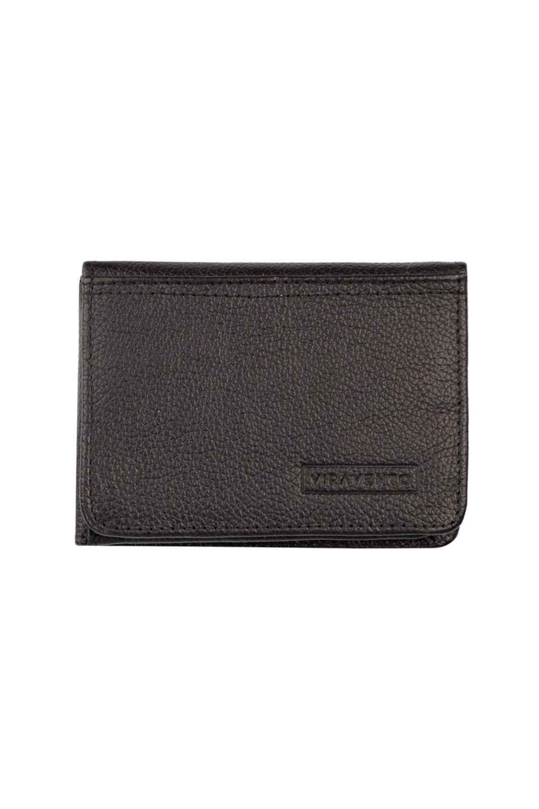 Vista 2 Carteira masculina em couro floater Fred 8,5x11cm - Preta Vira Vento café Vira Vento café
