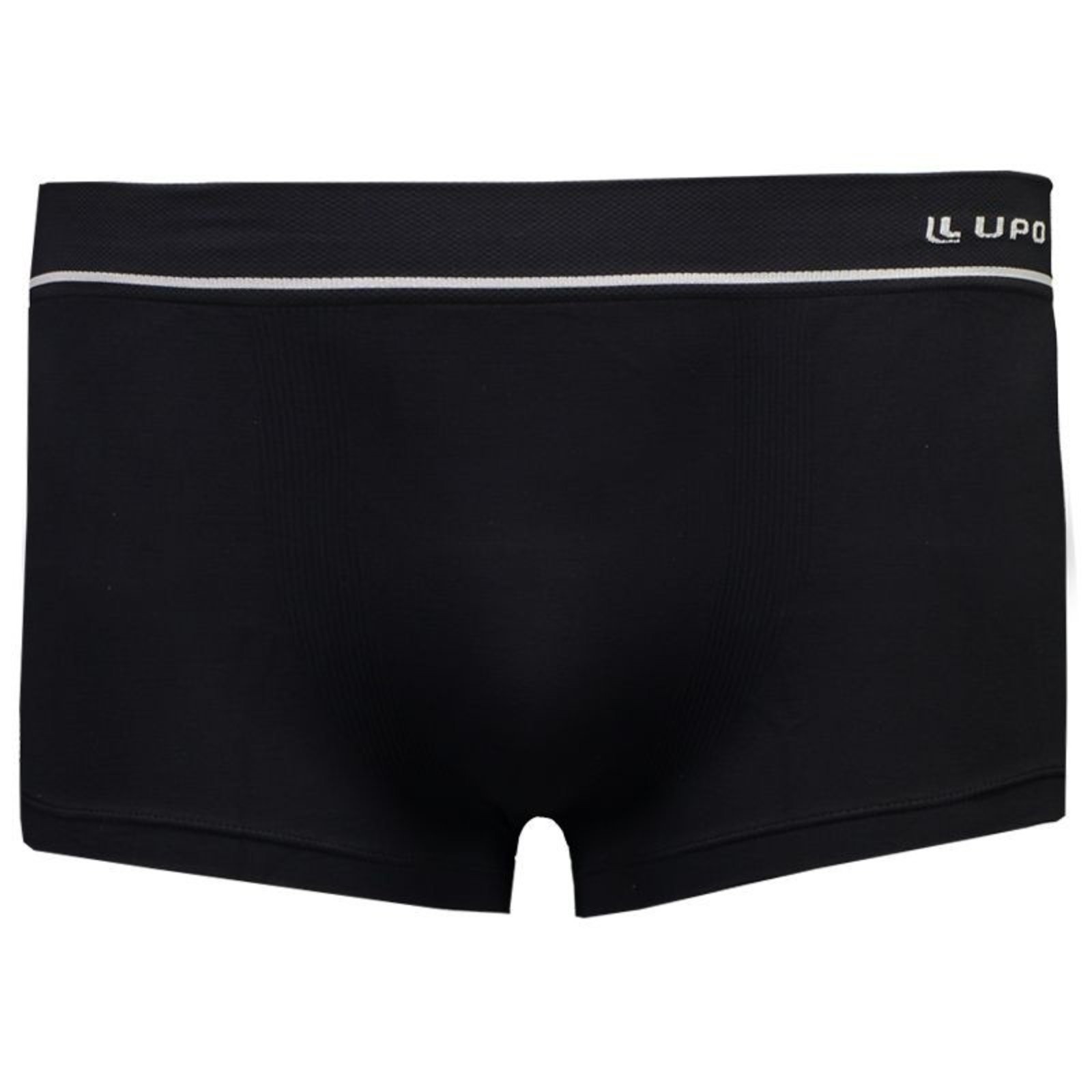 Vista 2 Cueca Sunga Lupo Microfibra Sem Costura Preta preto Lupo preto