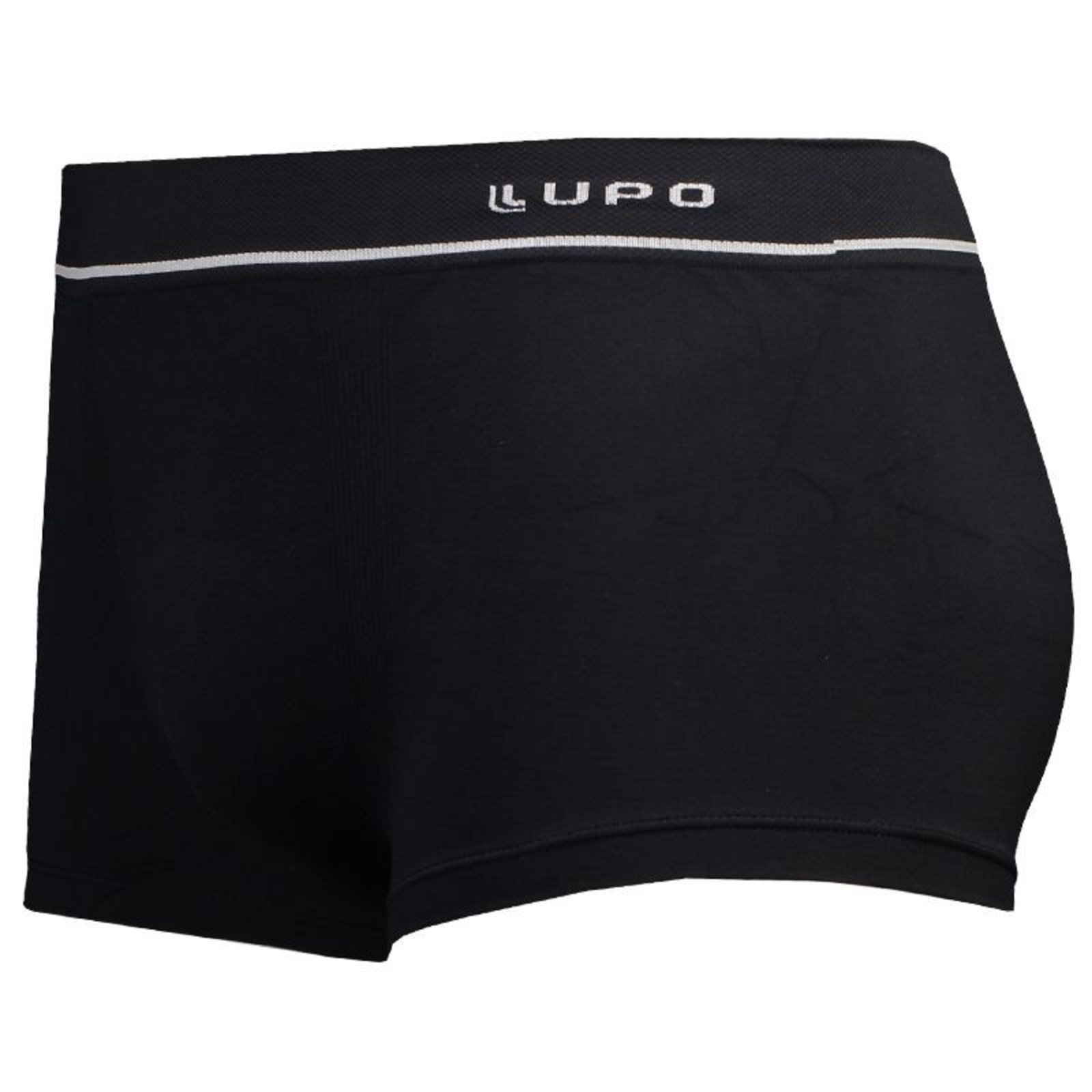 Vista 3 Cueca Sunga Lupo Microfibra Sem Costura Preta preto Lupo preto