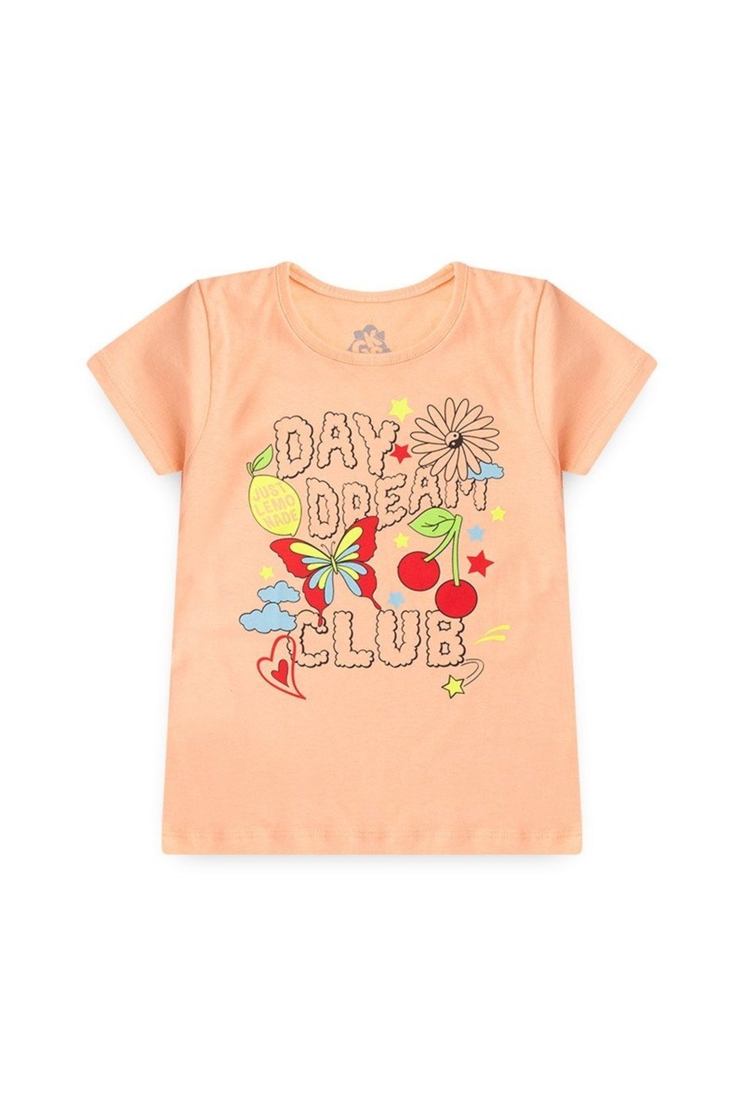 Vista 2 Infantil - Conjunto de Verão para Menina Blusa e Shorts Cereja GKS amarelo GKS amarelo