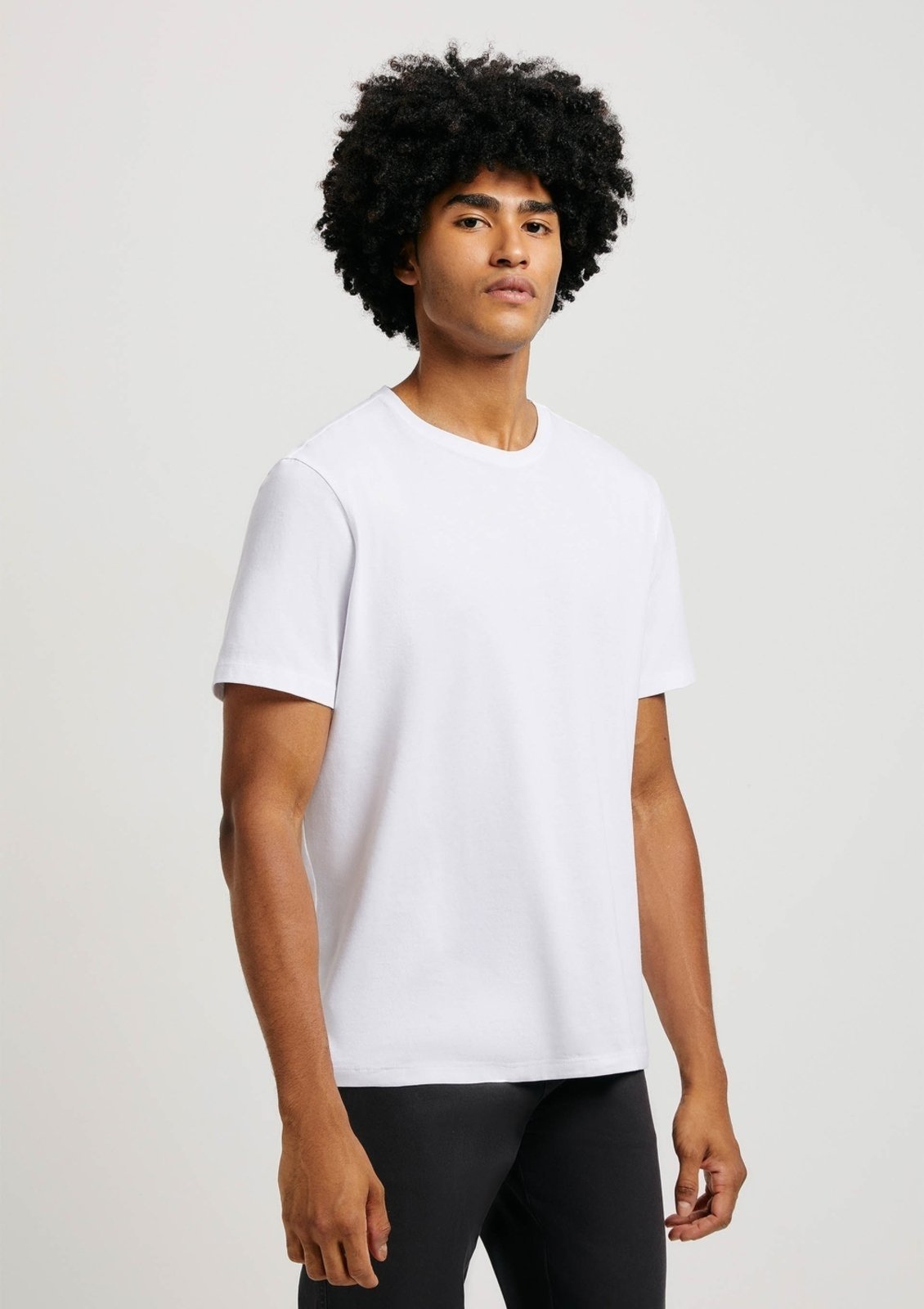 Camiseta Básica Masculina Manga Curta Pima