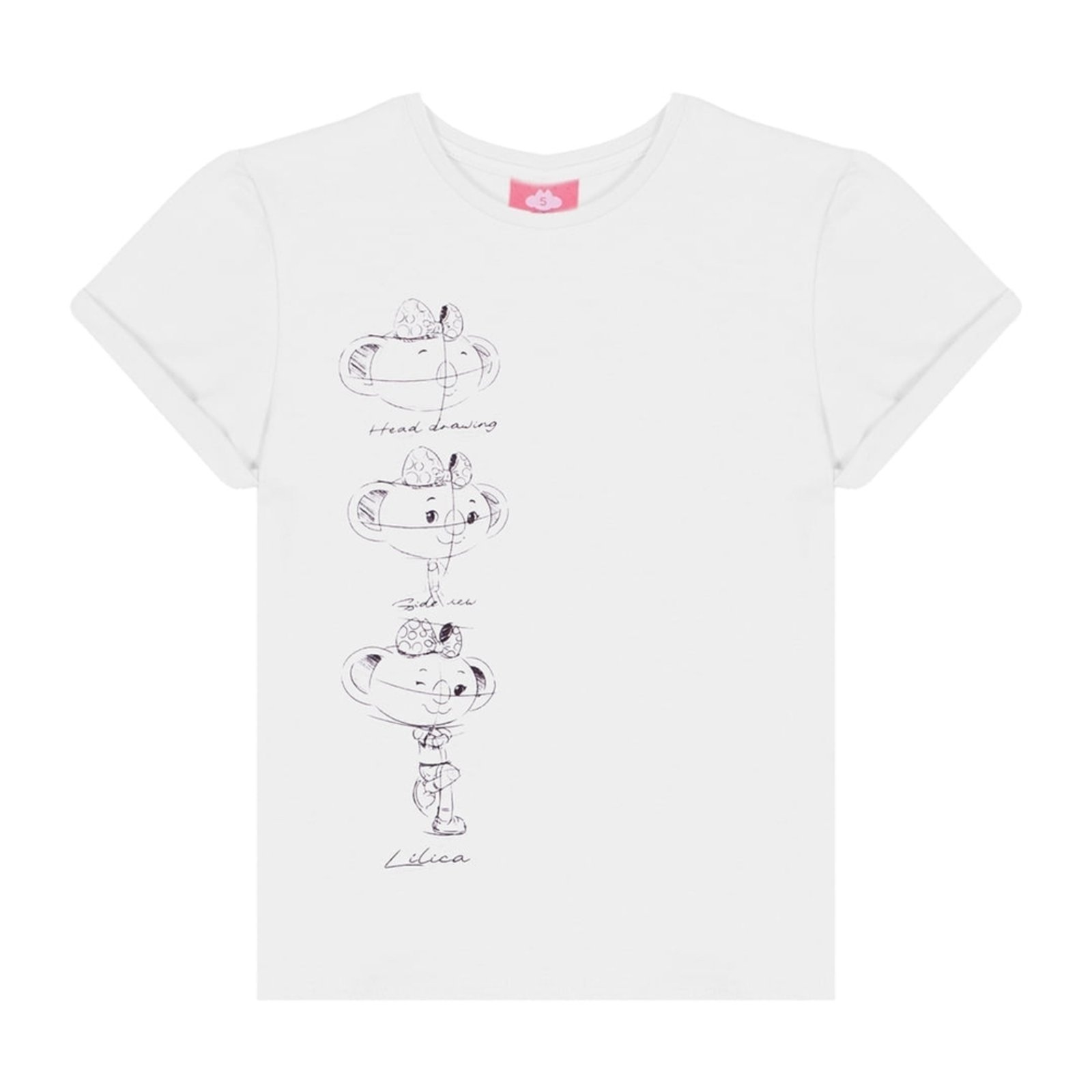 Infantil - Blusa Manga Curta Feminina Lilica Ripilica