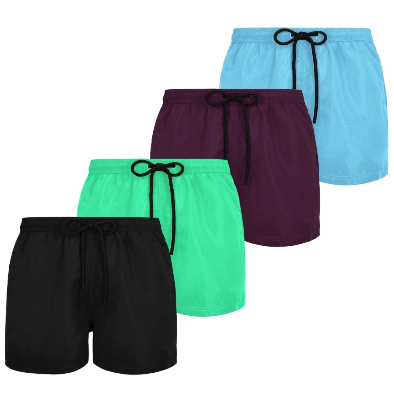 Kit 4 Short Bermuda Masculina Plus Size Moda Praia Calor Verão G1 G2 G3 Liso