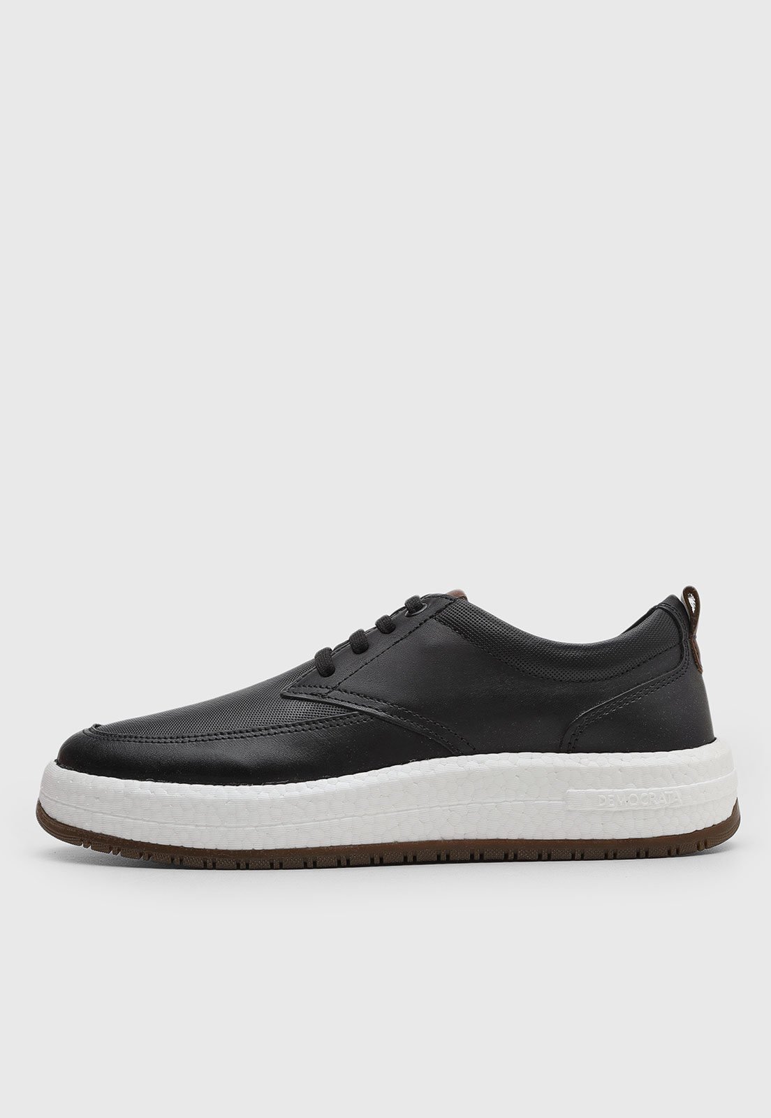 Tênis de Couro Masculino Democrata Drake Pulse Preto