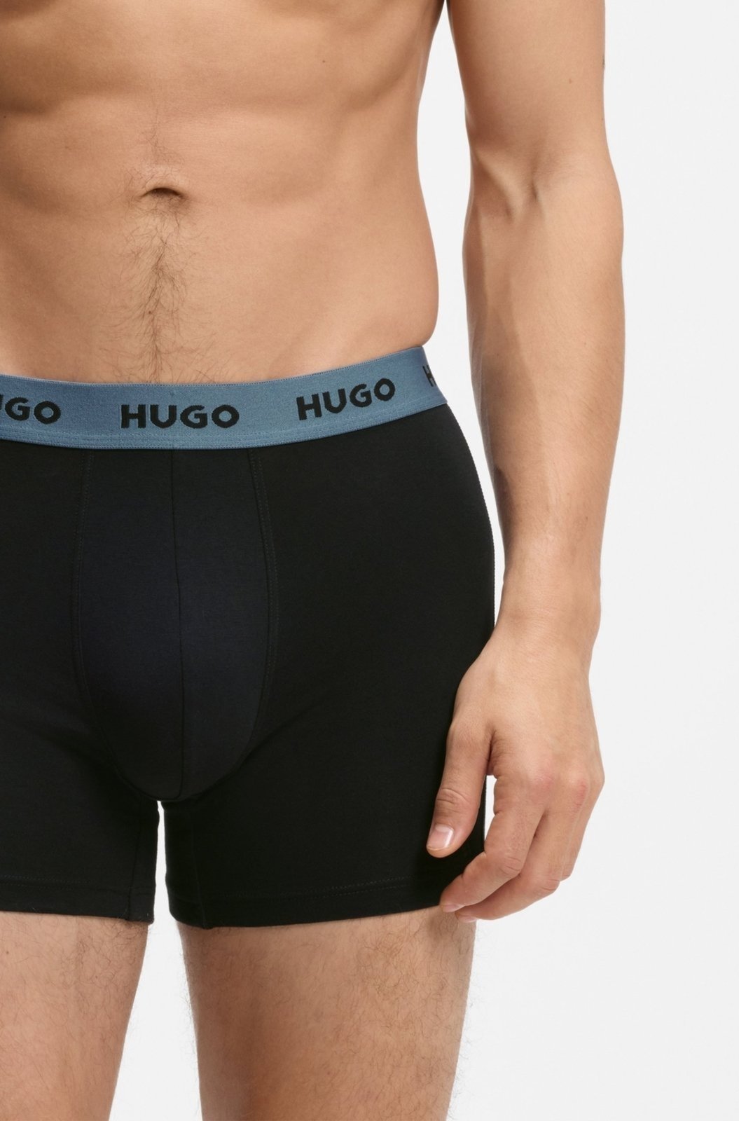 Vista 3 Pack De Três Pares De Cuecas Algodão Elástico HUGO multicolorido HUGO multicolorido