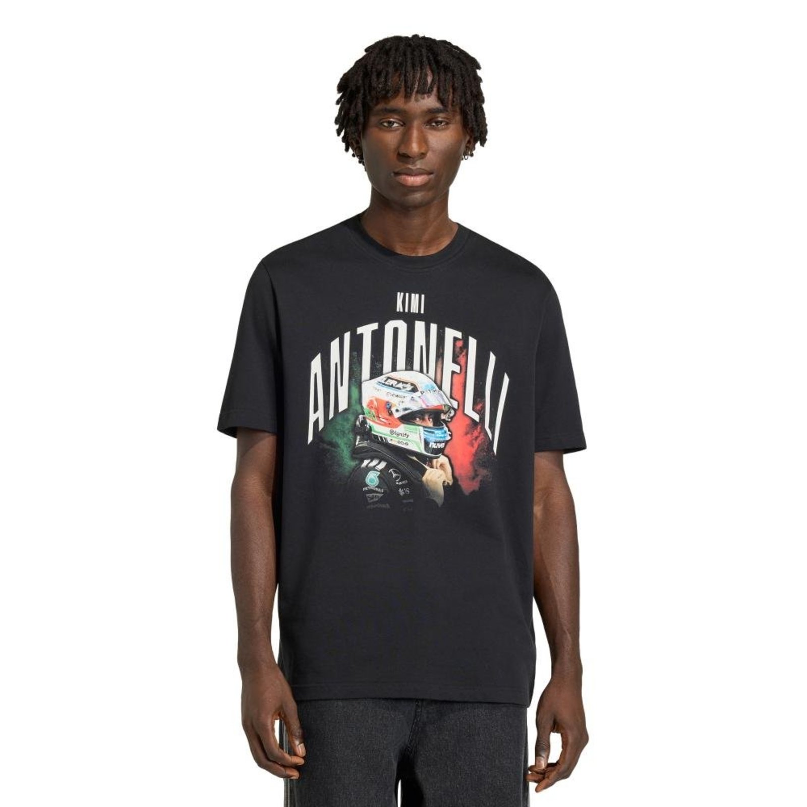 CAMISETA ESTAMPADA MERCEDES - AMG PETRONAS F1 TEAM KIMI ANTONELLI adidas Performance Preto