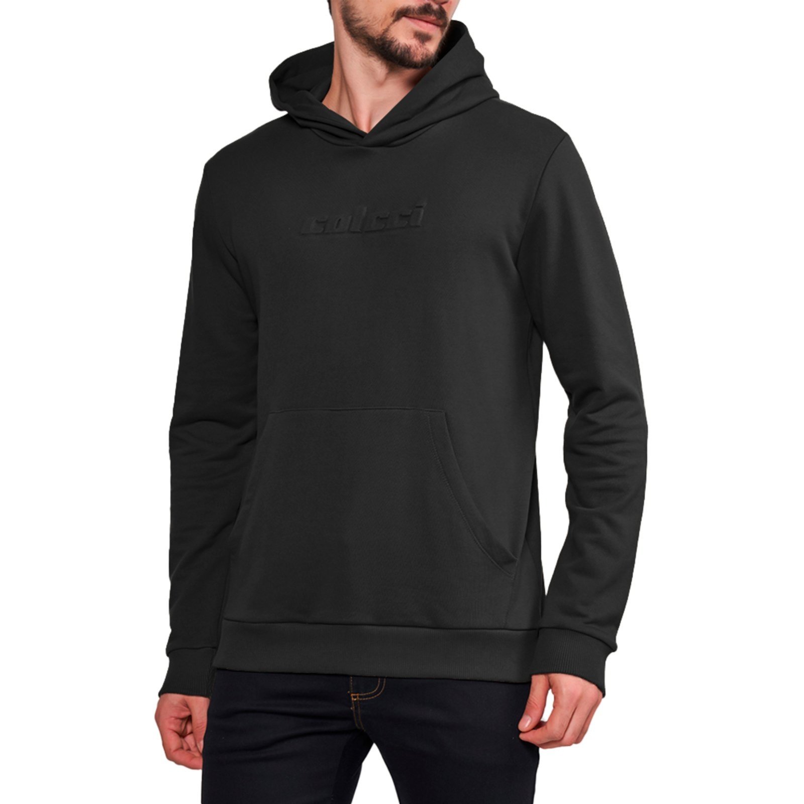 Vista 2 Moletom Colcci Pocket In24 Masculino preto Colcci preto