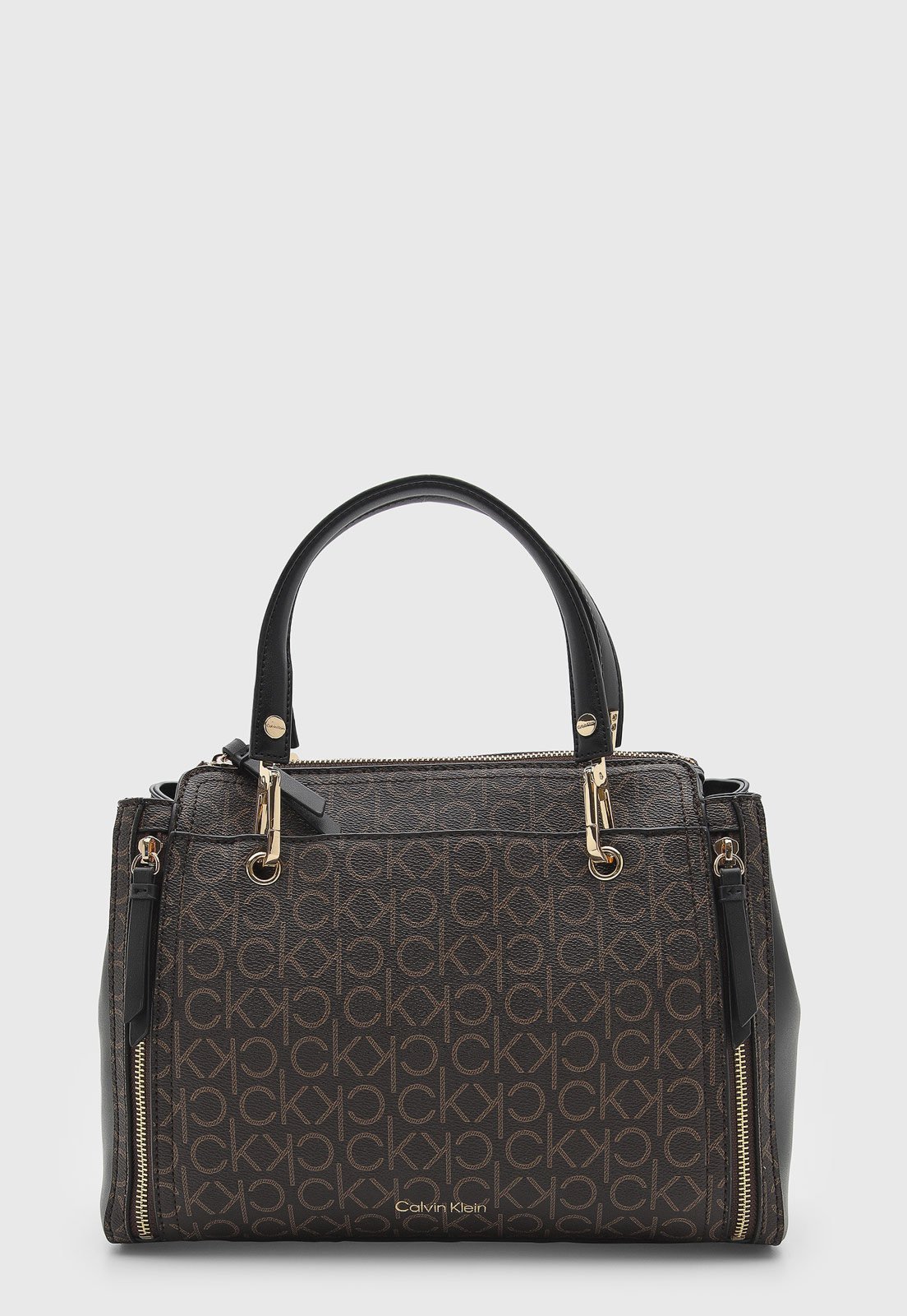 Bolsa Feminina Calvin Klein Monograma Marrom