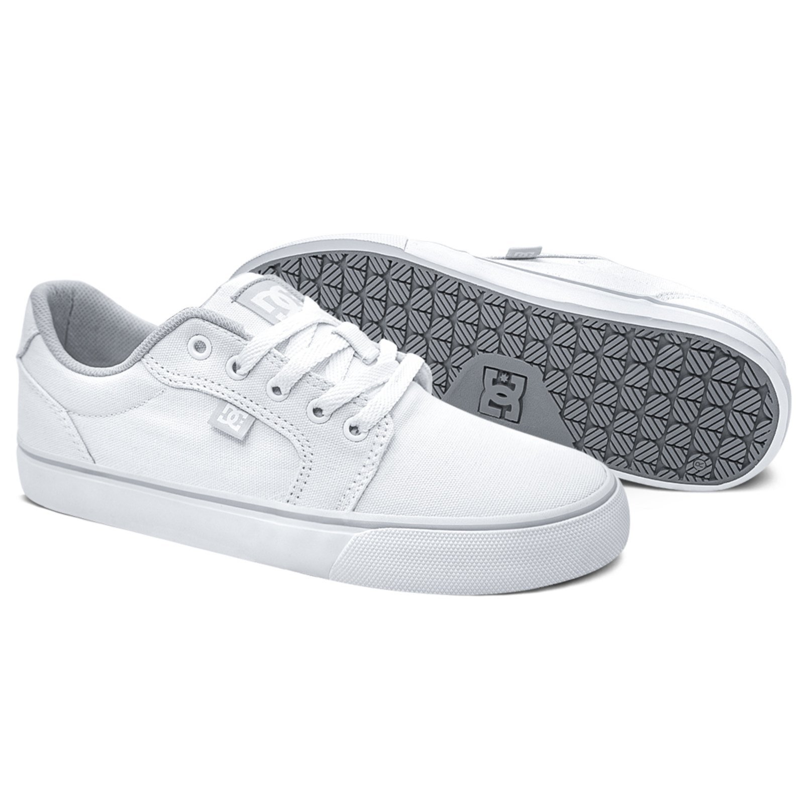 Vista 3 Tênis DC Shoes Anvil LA TX Ice Unissex DC Shoes branco