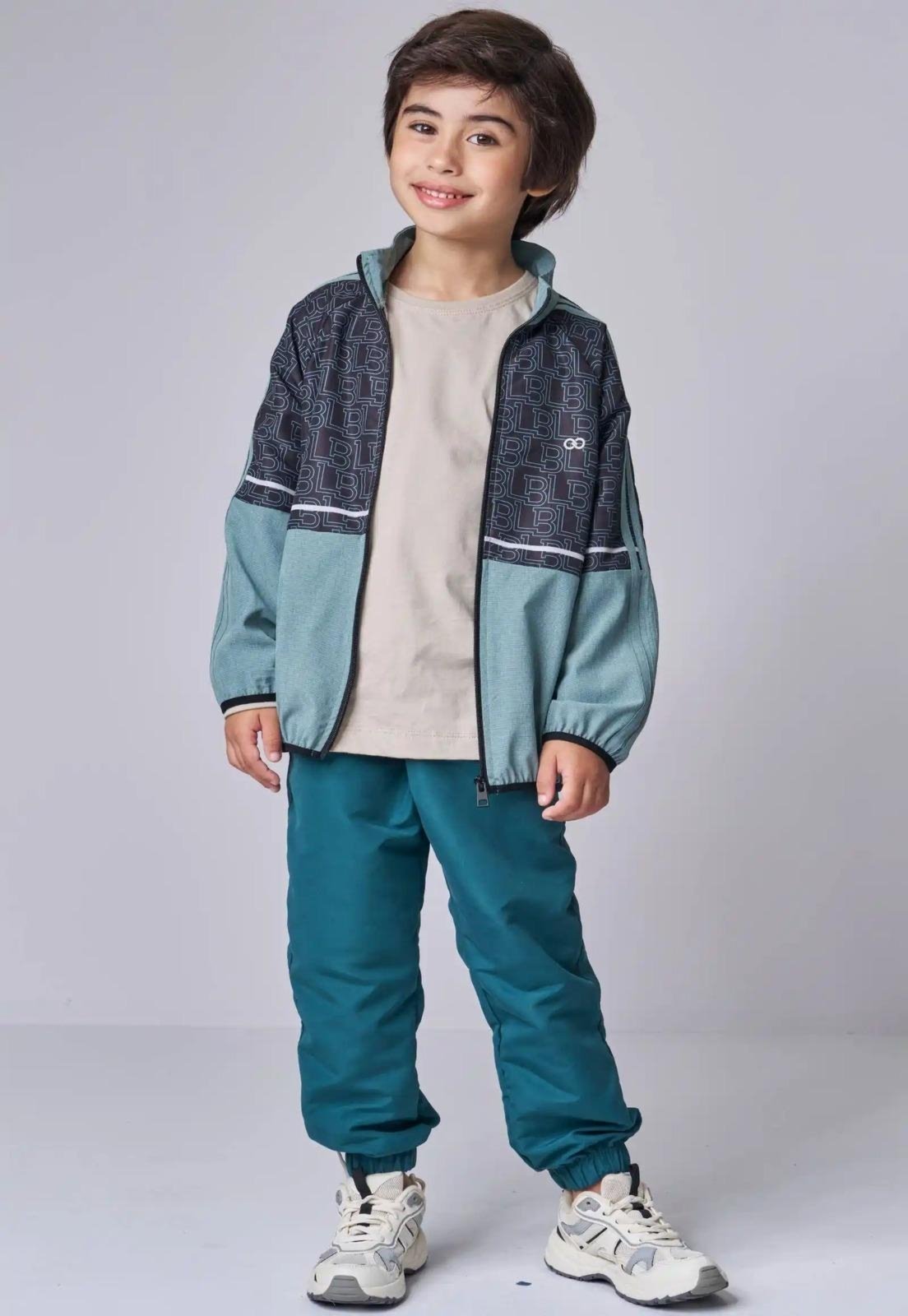 Infantil - Conjunto Casaco Calça Verde Menino LucBoo 10 Verde