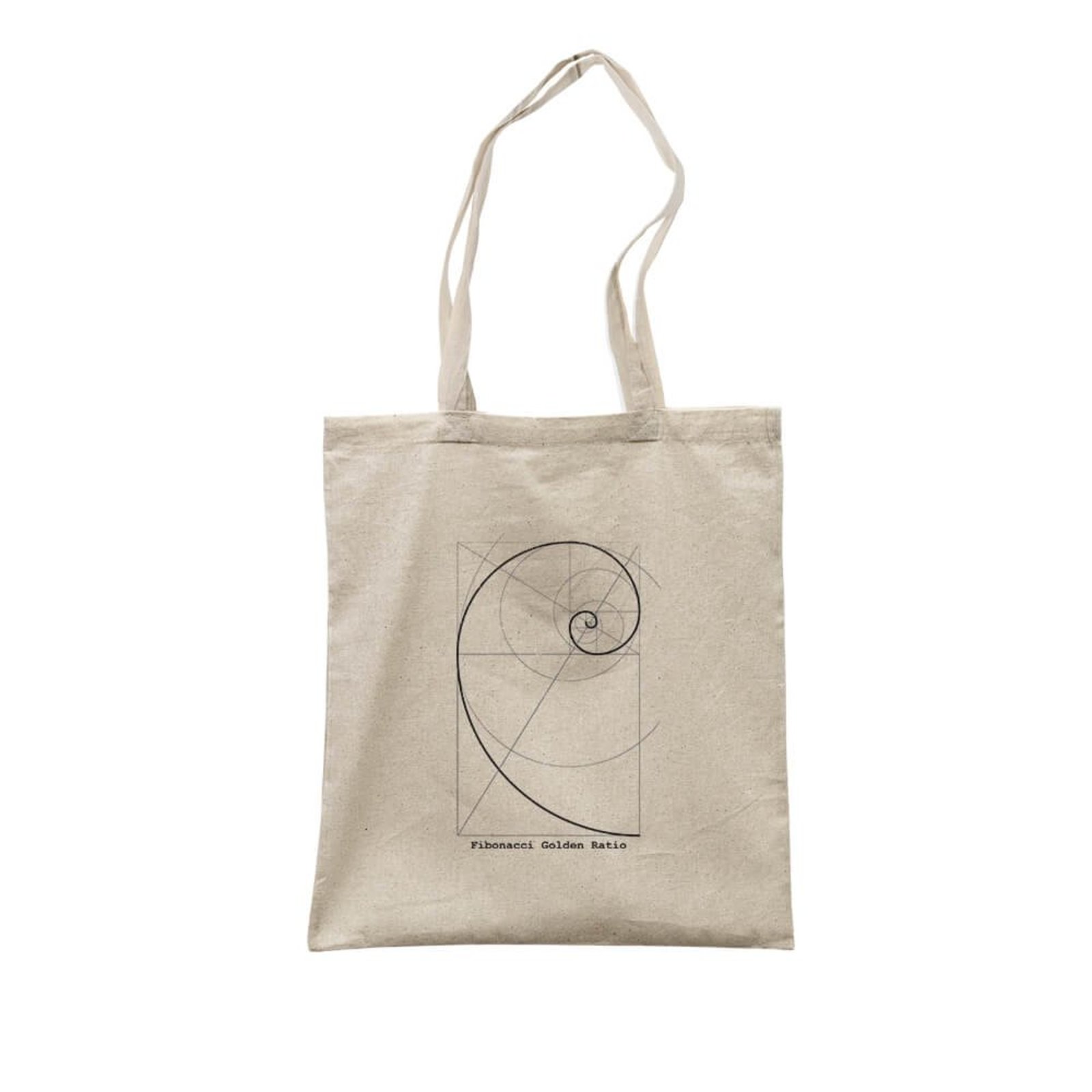 Ecobag Sequência De Fibonacci - Bege - Casual - Studio Geek