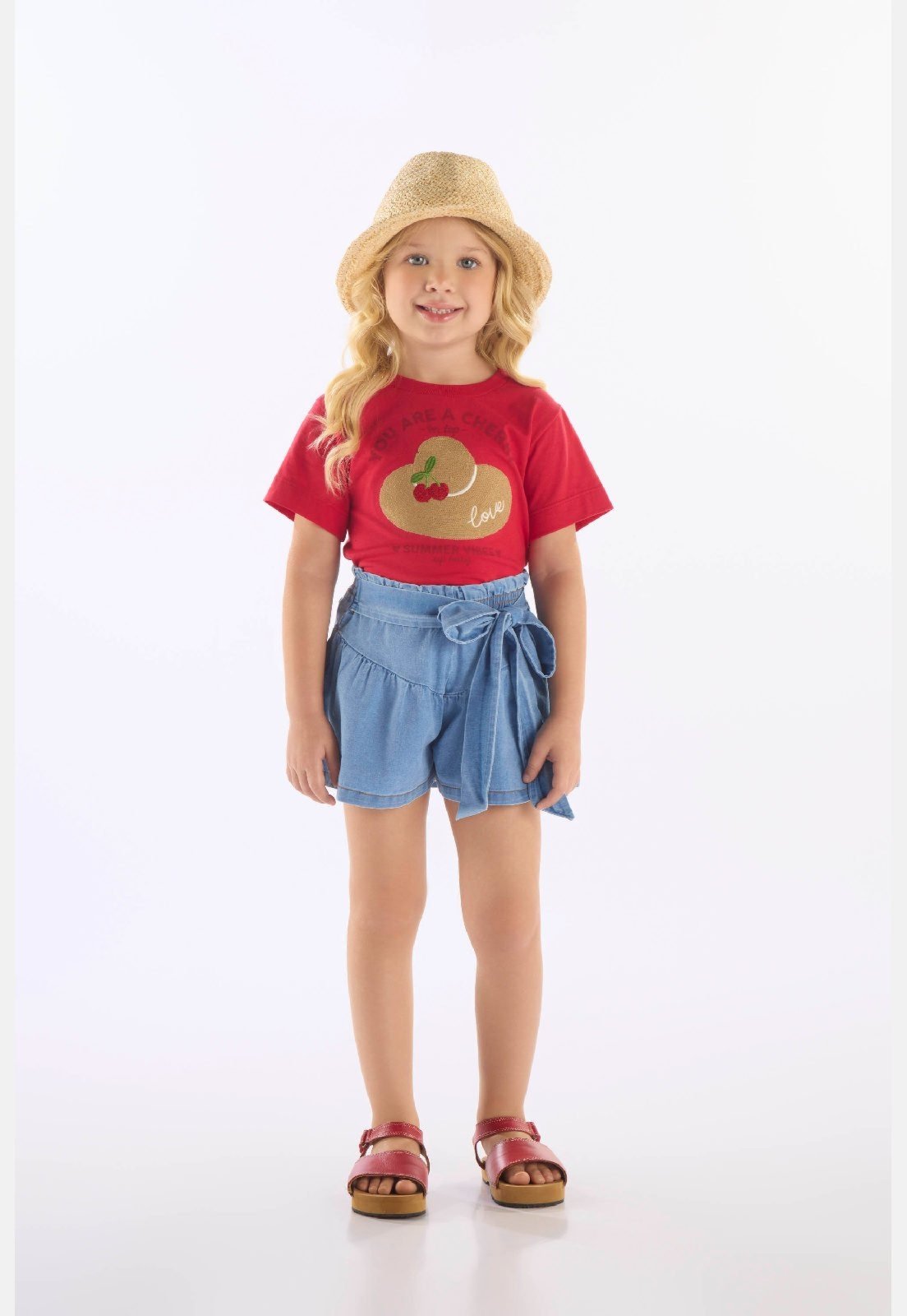 Infantil - Blusa em Algodão Up Baby Vermelho