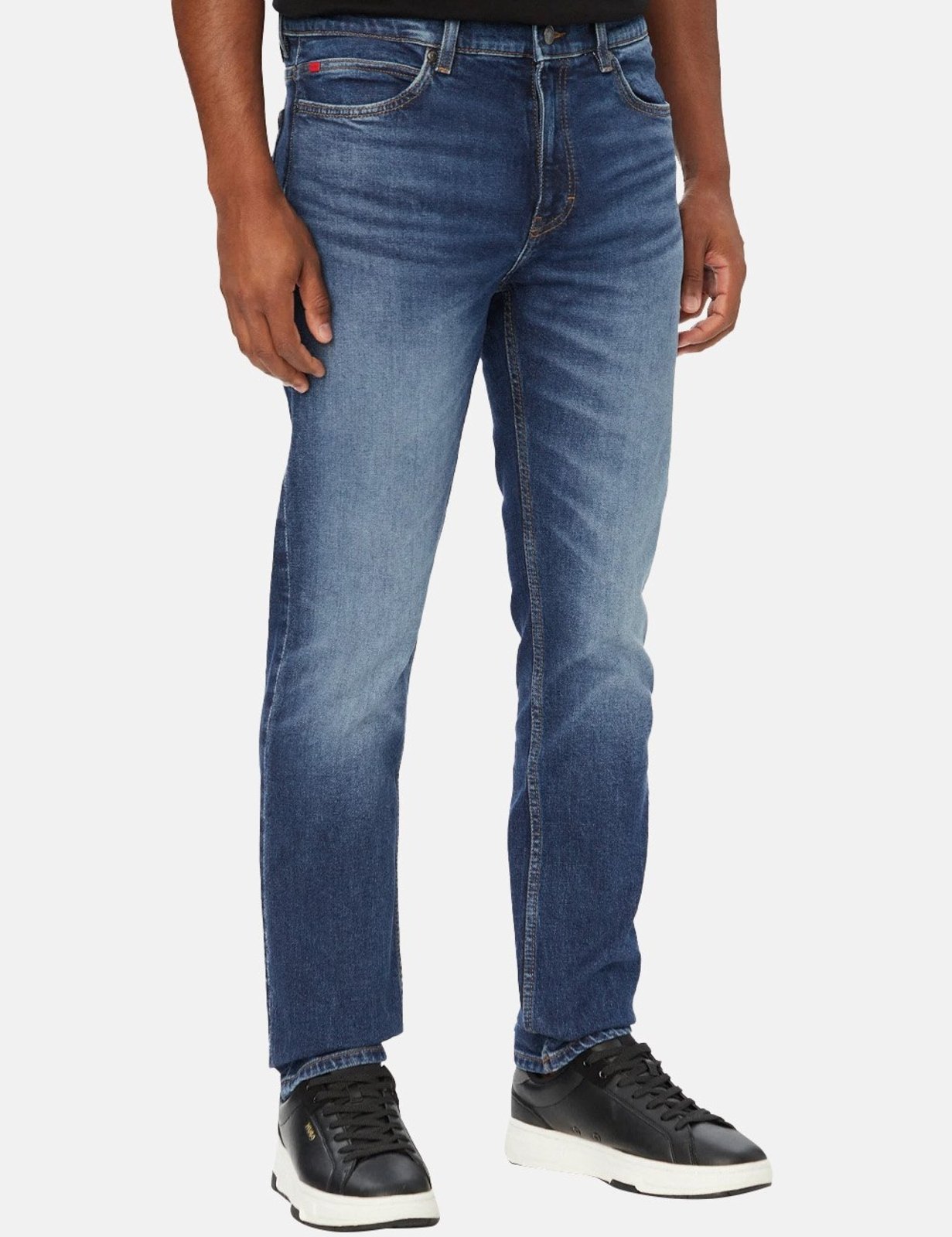 Calça Jeans Hugo Boss Masculina Slim Fit HUGO 708 Azul Marinho