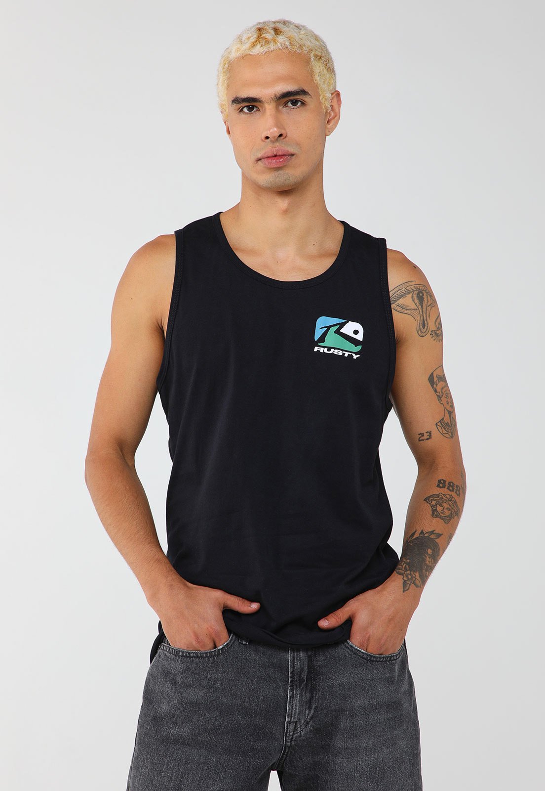 Regata Masculina Rusty Silk Phenom Preta