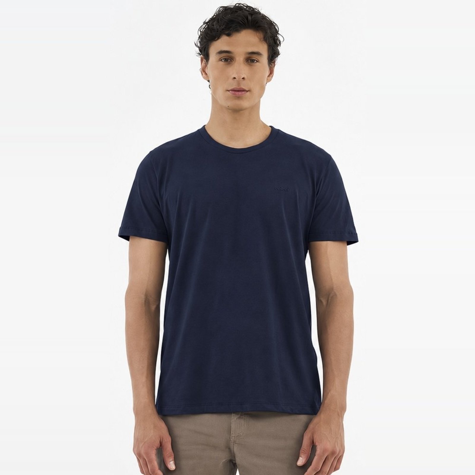 Camiseta Colcci Basic Pr27 Marinho Masculino
