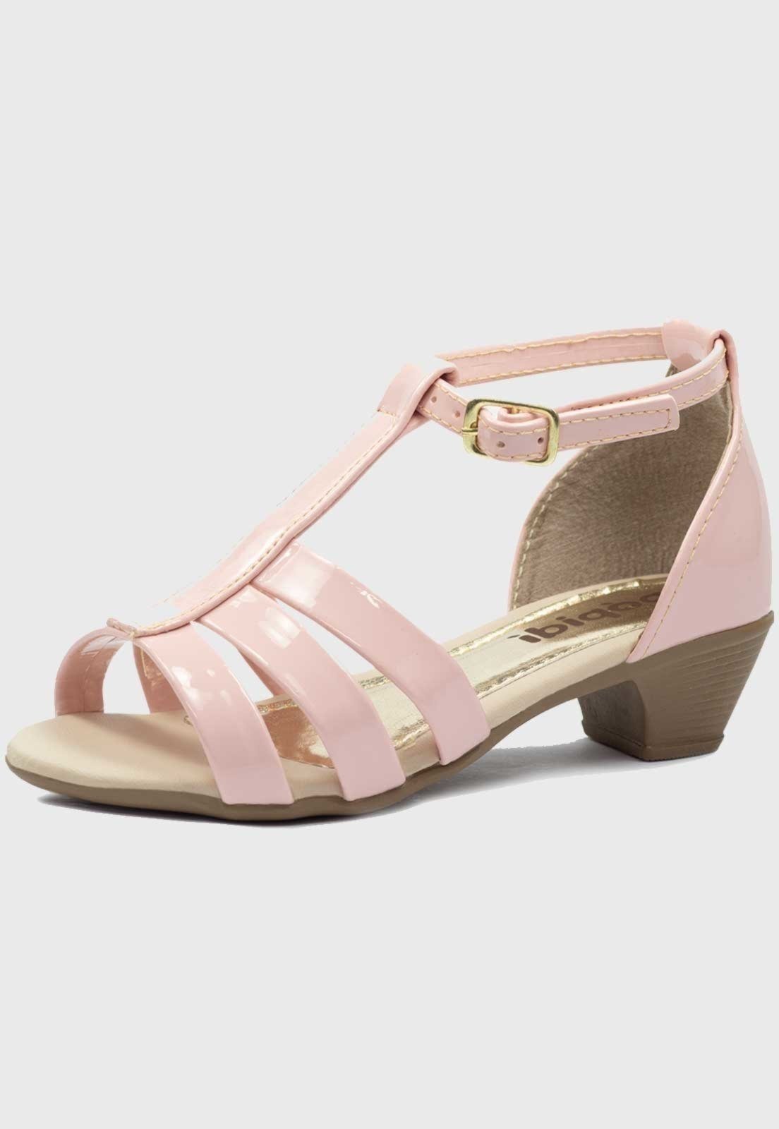 Infantil – Sandalia Salto Feminina Popidi Menina Rosa