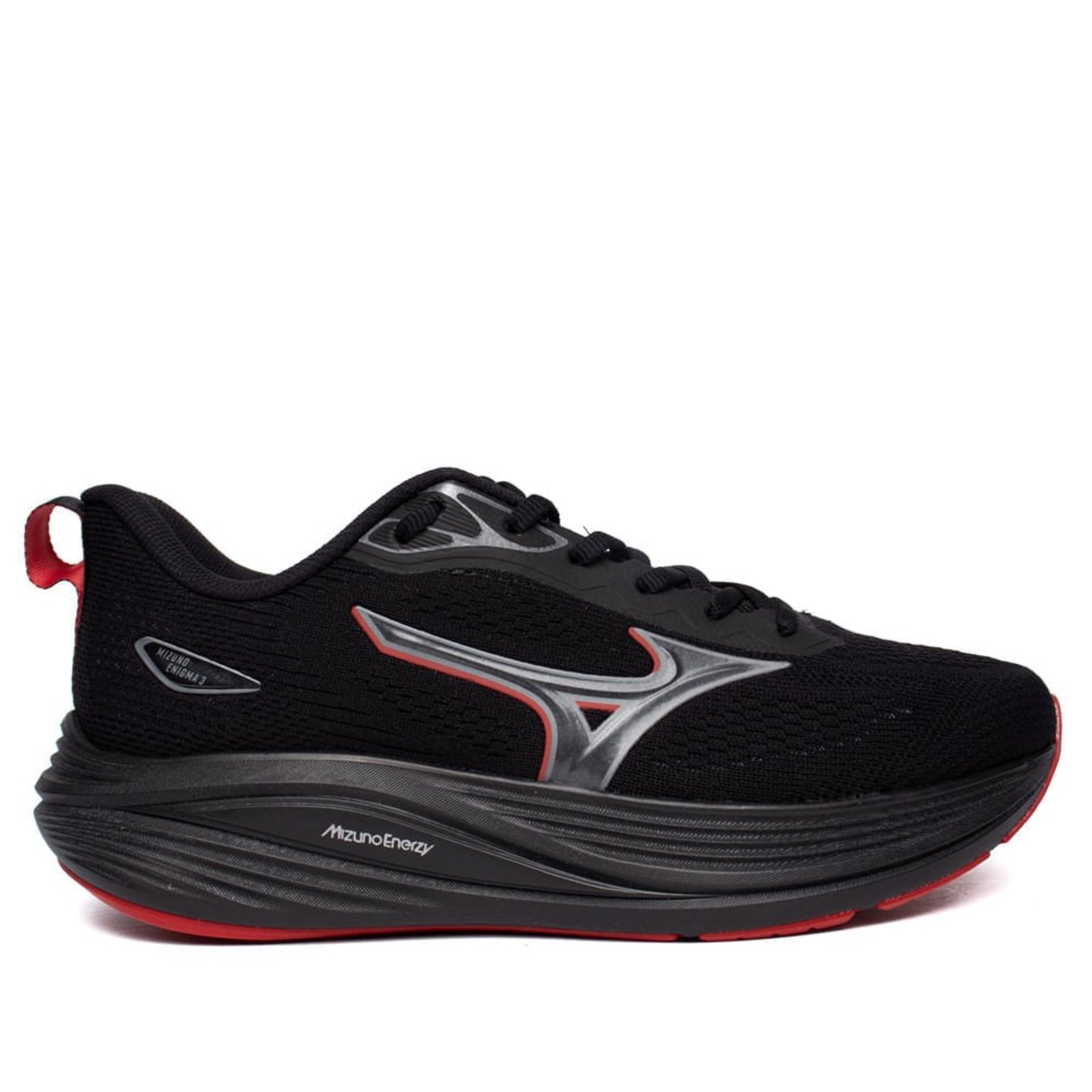 Tênis Masculino Mizuno Enigma 3 Fitness Preto/Vermelho