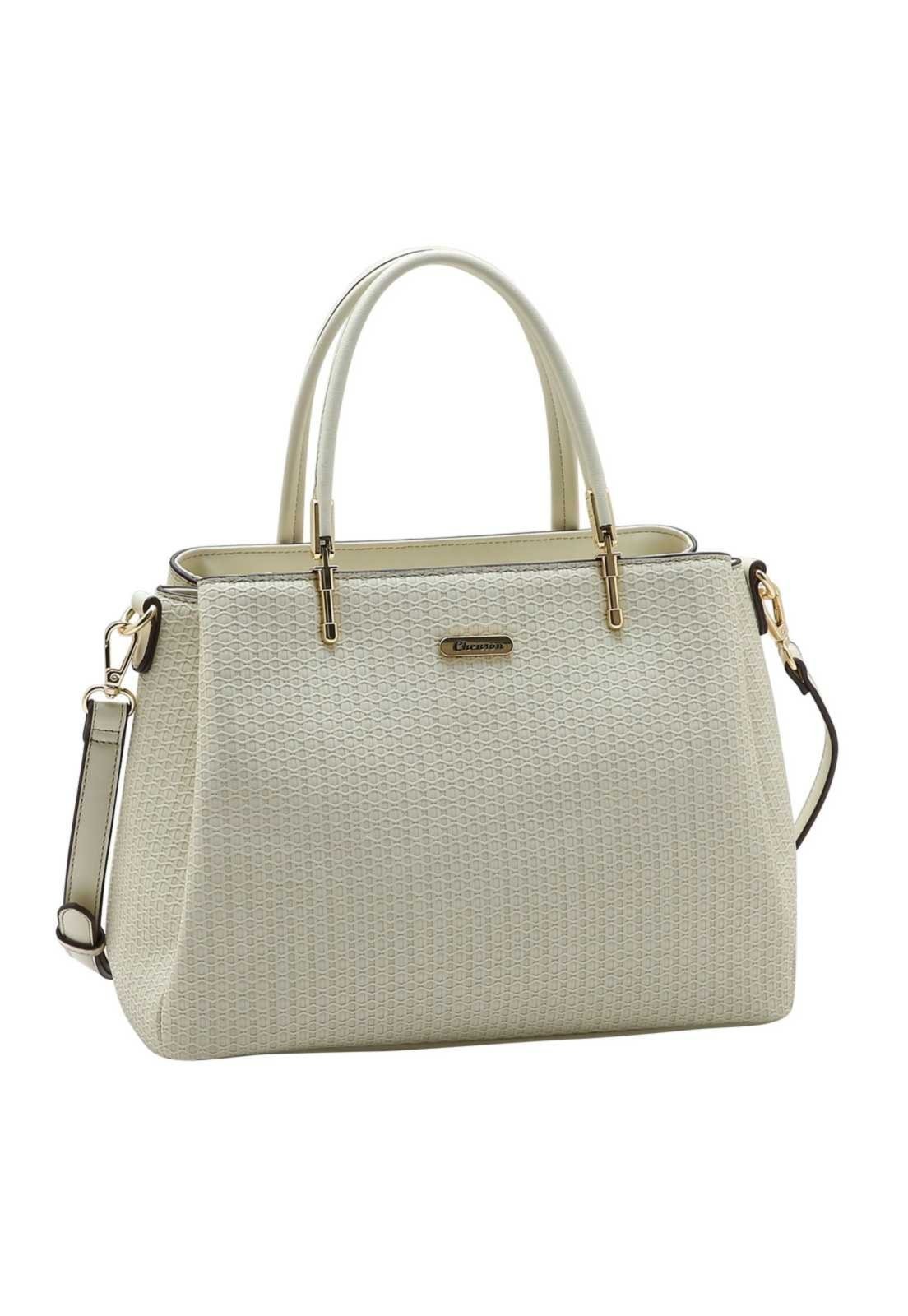 Bolsa Feminina Chenson Mão New Tresse 3485964 OFF WHITE