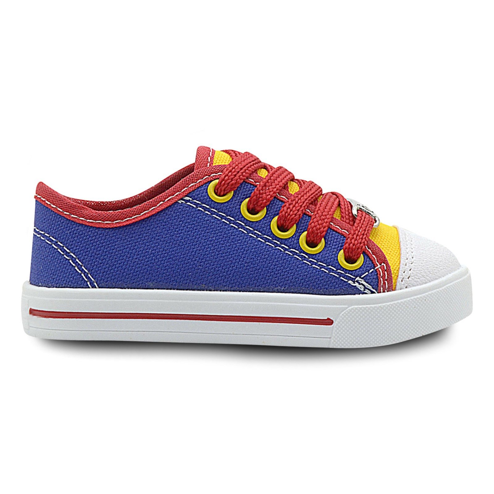 Infantil – Tênis Masculino Footz Old Star Cano Baixo Vermelho/Azul