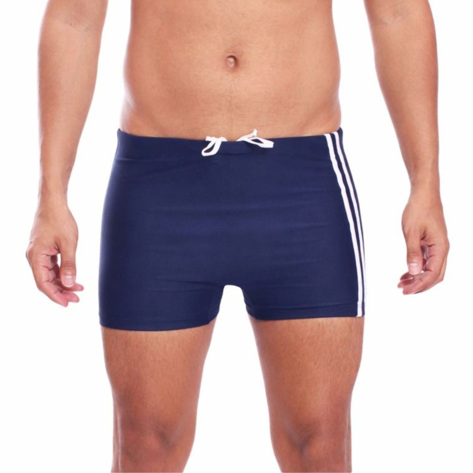 Sunga Boxer Masculina Box Praia Piscina Verão Forrada FMF Azul Marinho